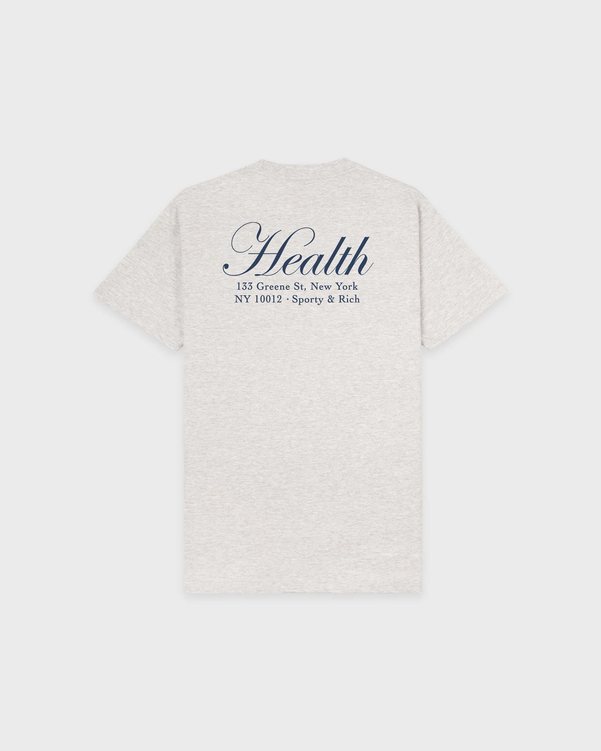 Sporty & Rich W NY Health T-Shirt Heather Gray