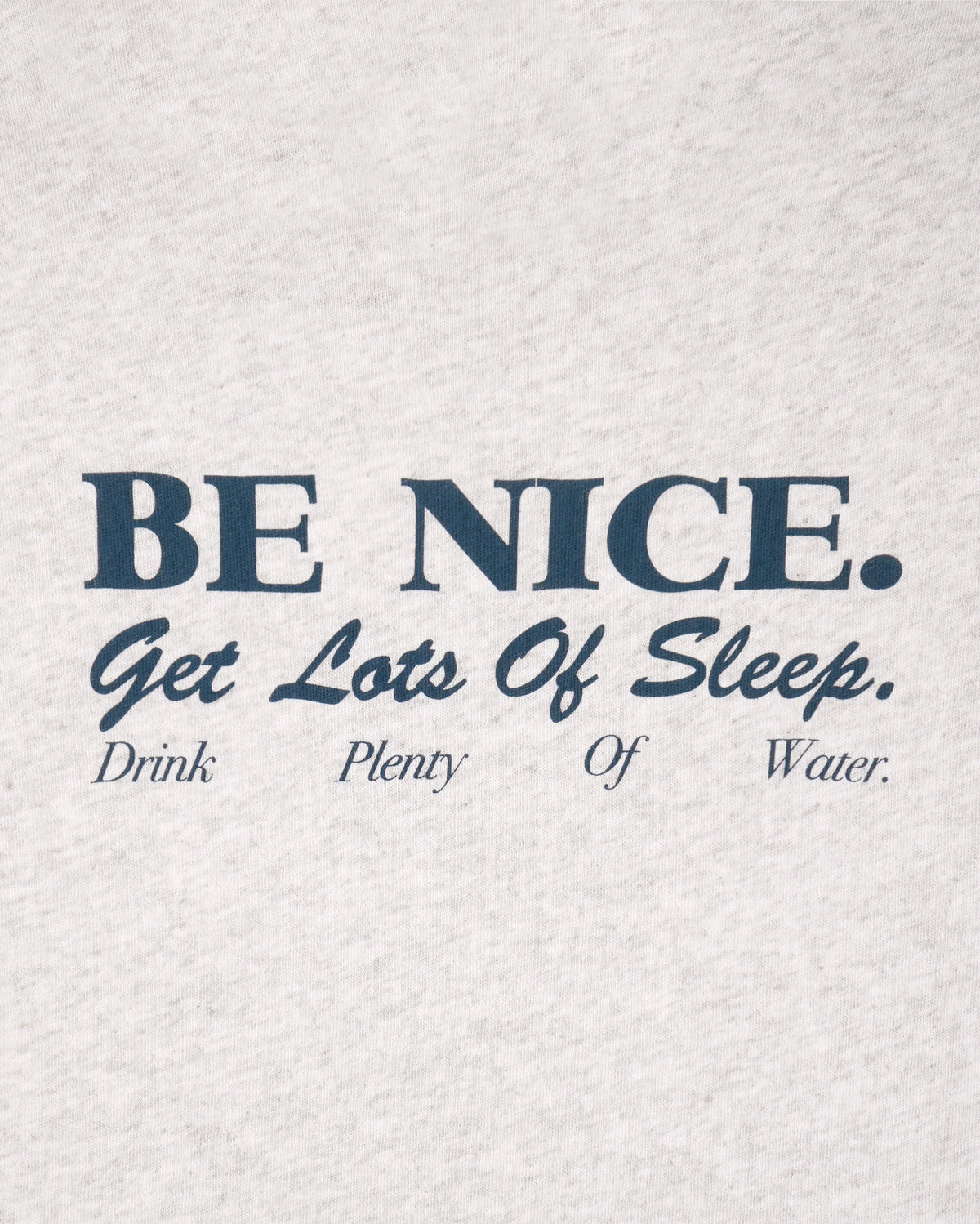 Sporty & Rich W Be Nice Essential Tee Heather Gray