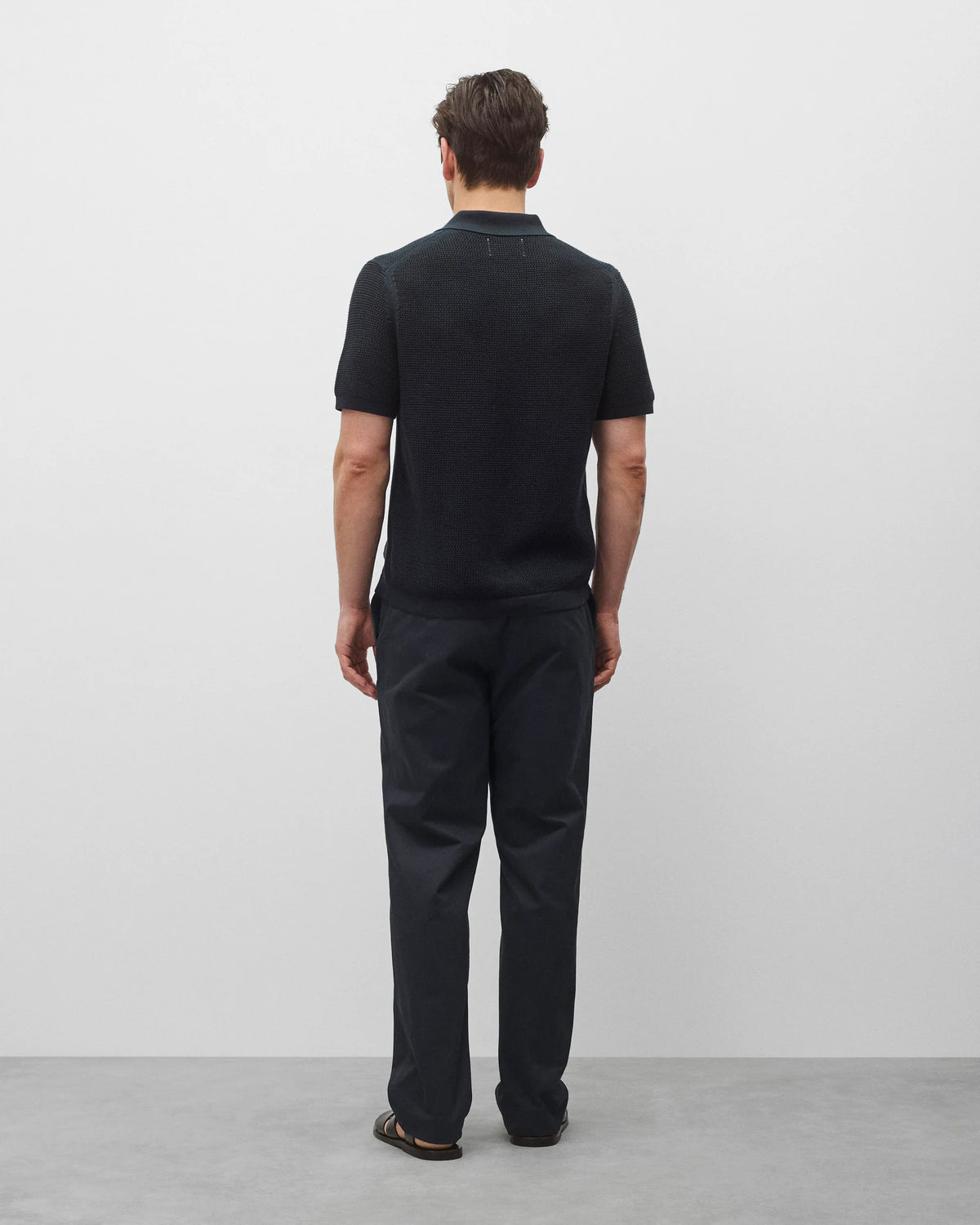 Reigning Champ Supima Mesh Cruise Polo Navy