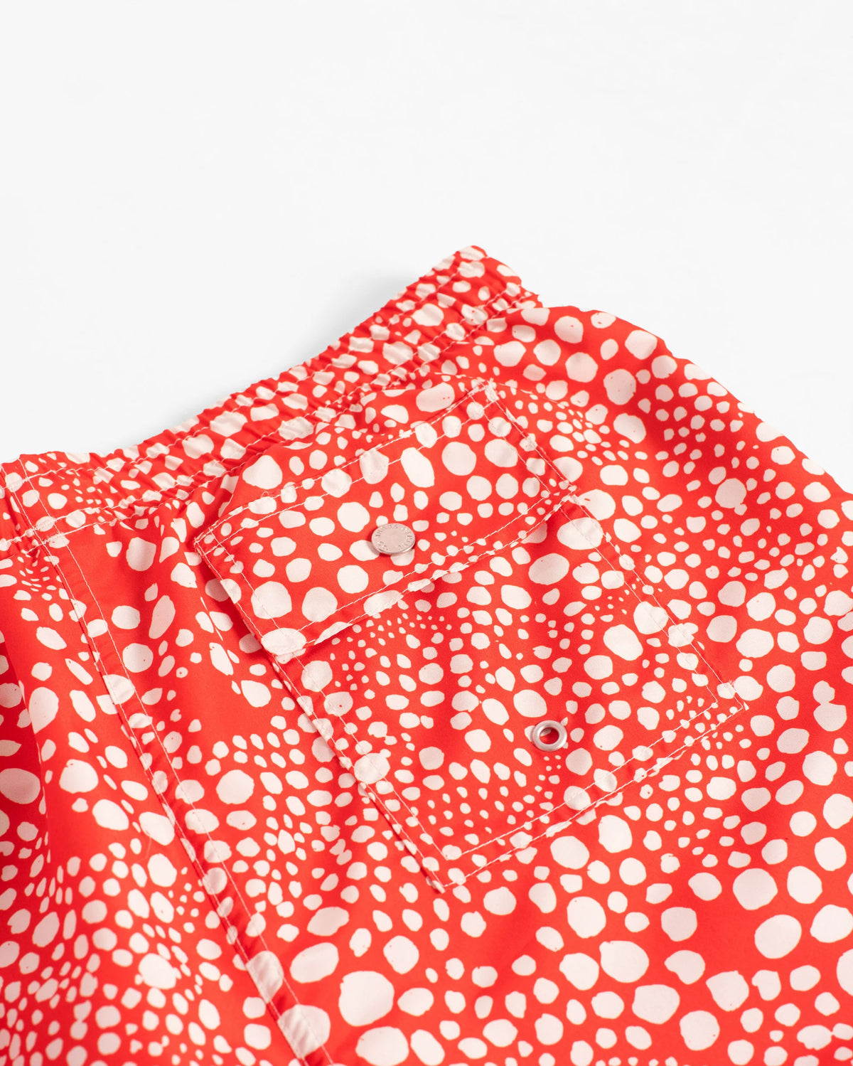 Bather Strawberry Speckle Swim Trunk Red