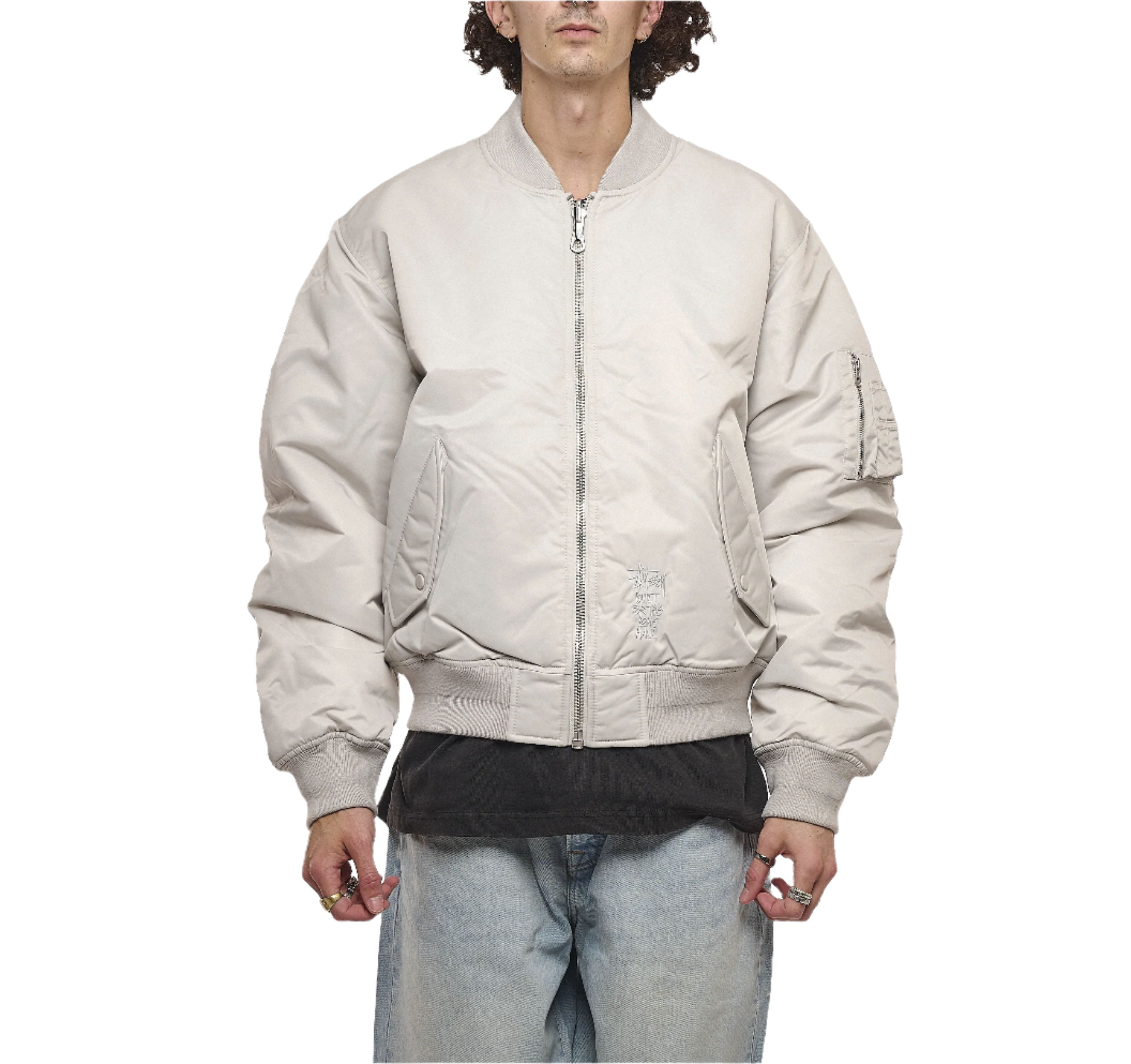 『4年保証』 Stussy Built Bomber Jacket - Grey I Momentum - Momentum Clothing ジャケット・アウター