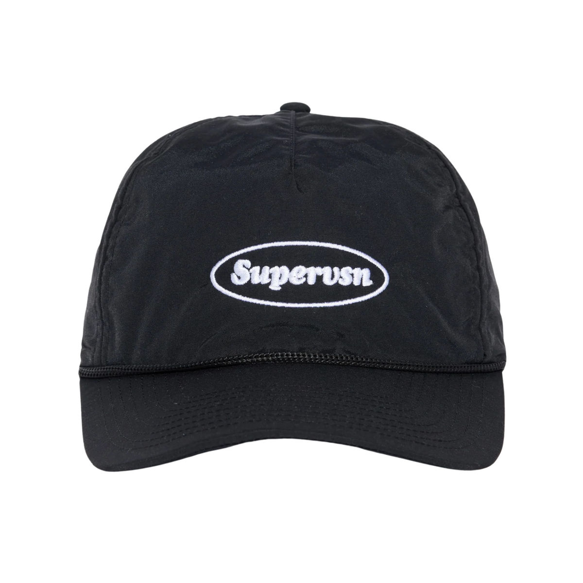 SUPERVSN Oval Stamp Logo Camp Hat Black