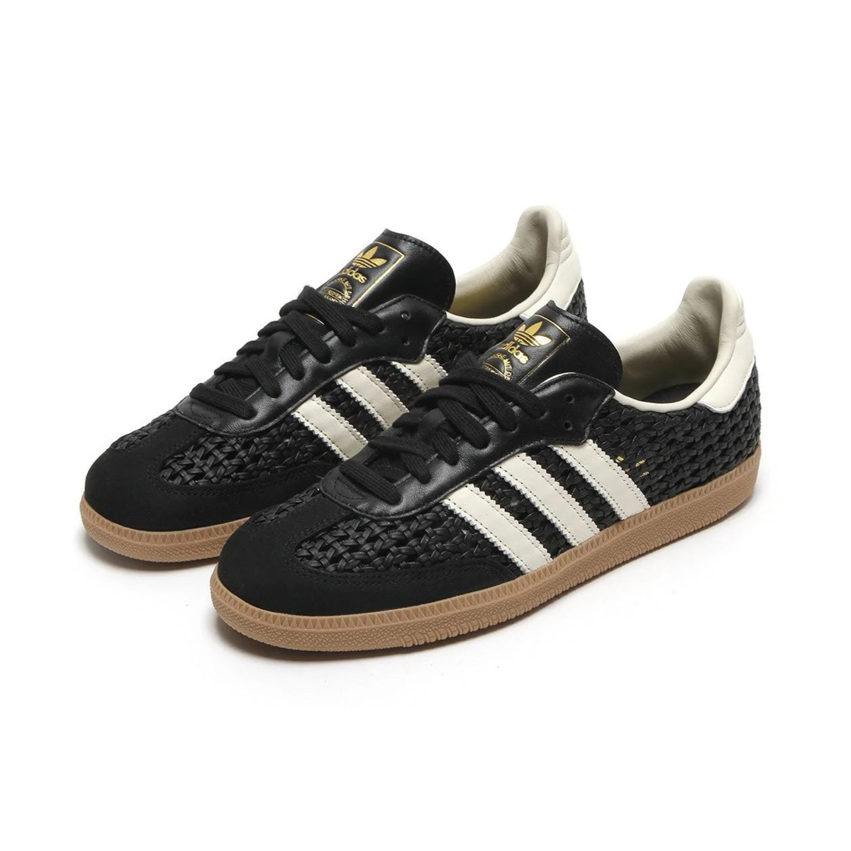 Adidas Women's Samba OG Core Black/Cream White/Gold Metallic