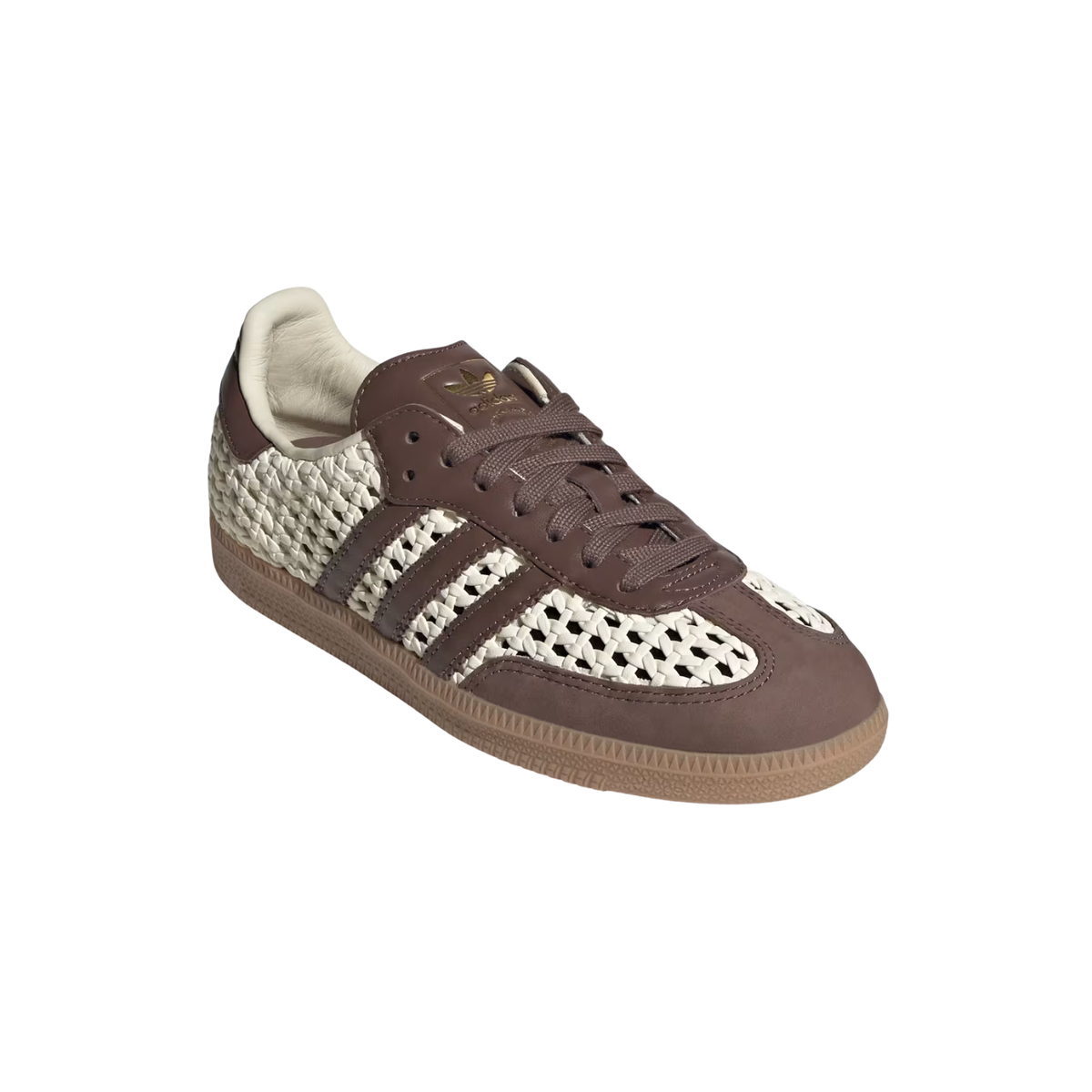 Adidas Women's Samba OG Cream White/Earth Strata/ Gold Metallic