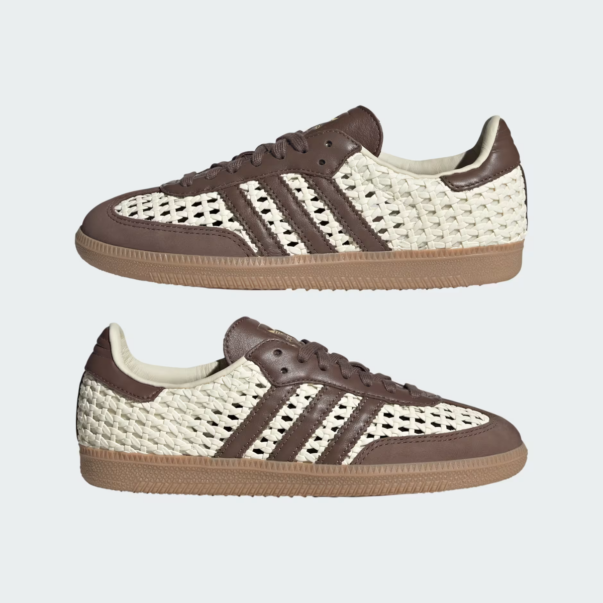 Adidas Women's Samba OG Cream White/Earth Strata/ Gold Metallic