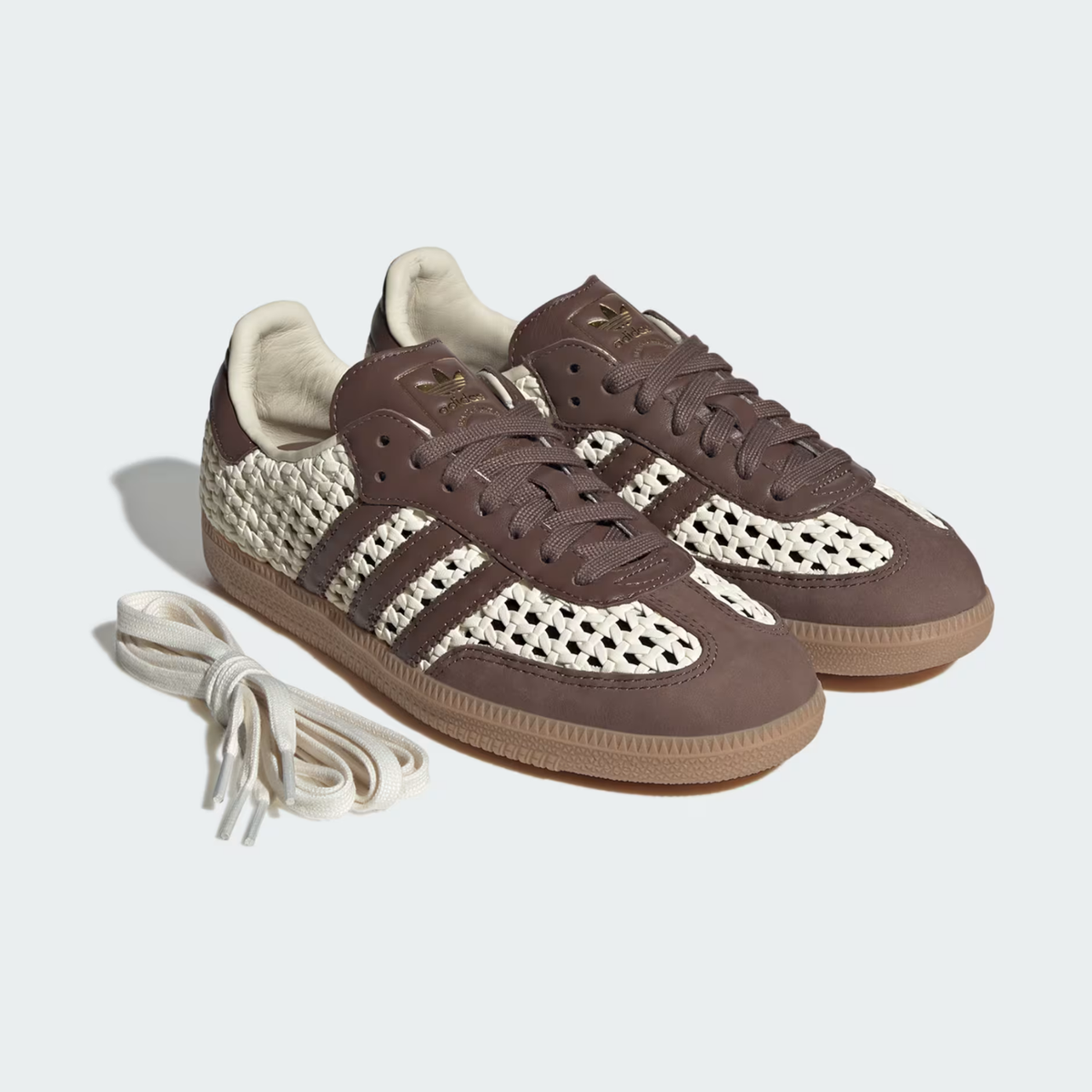 Adidas Women's Samba OG Cream White/Earth Strata/ Gold Metallic
