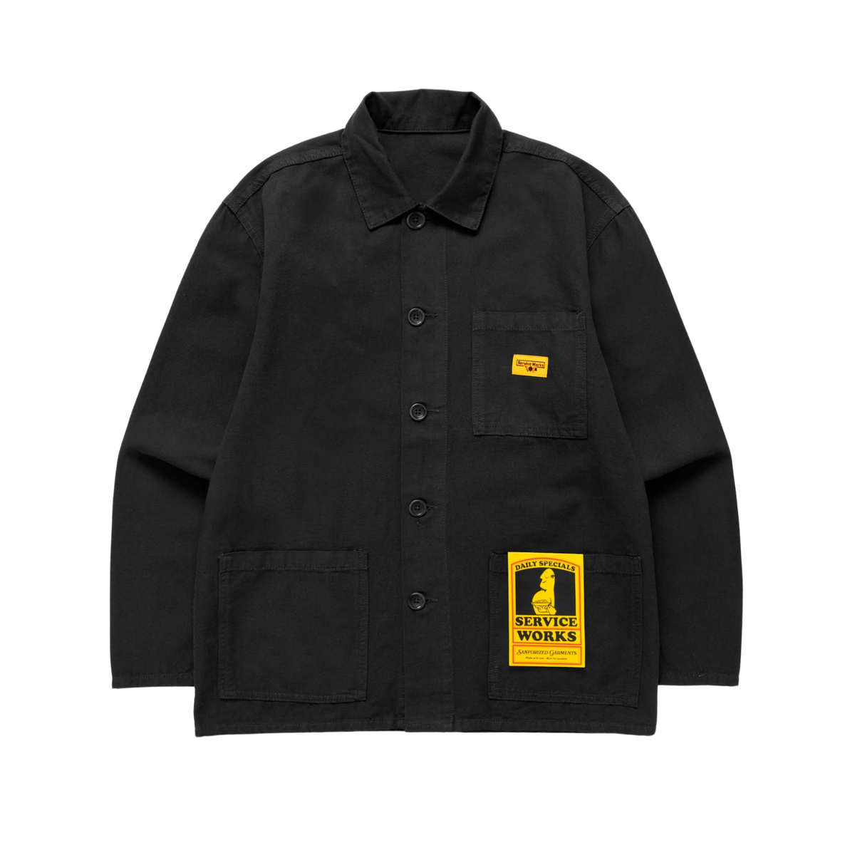 Service Works Canvas Chore Shirt Black