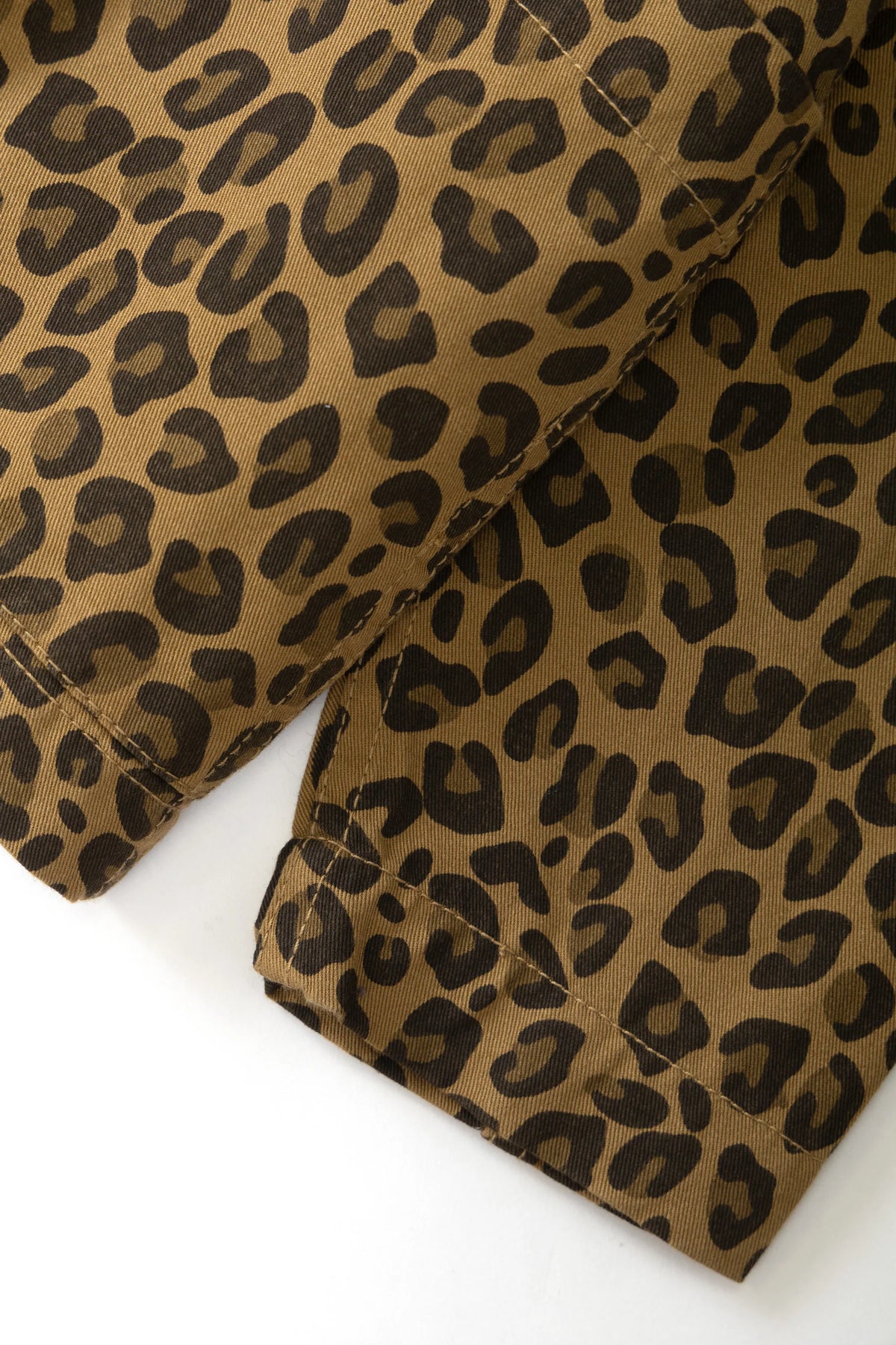 Service Works Patterned Easy Chef Shirt Brown Leopard