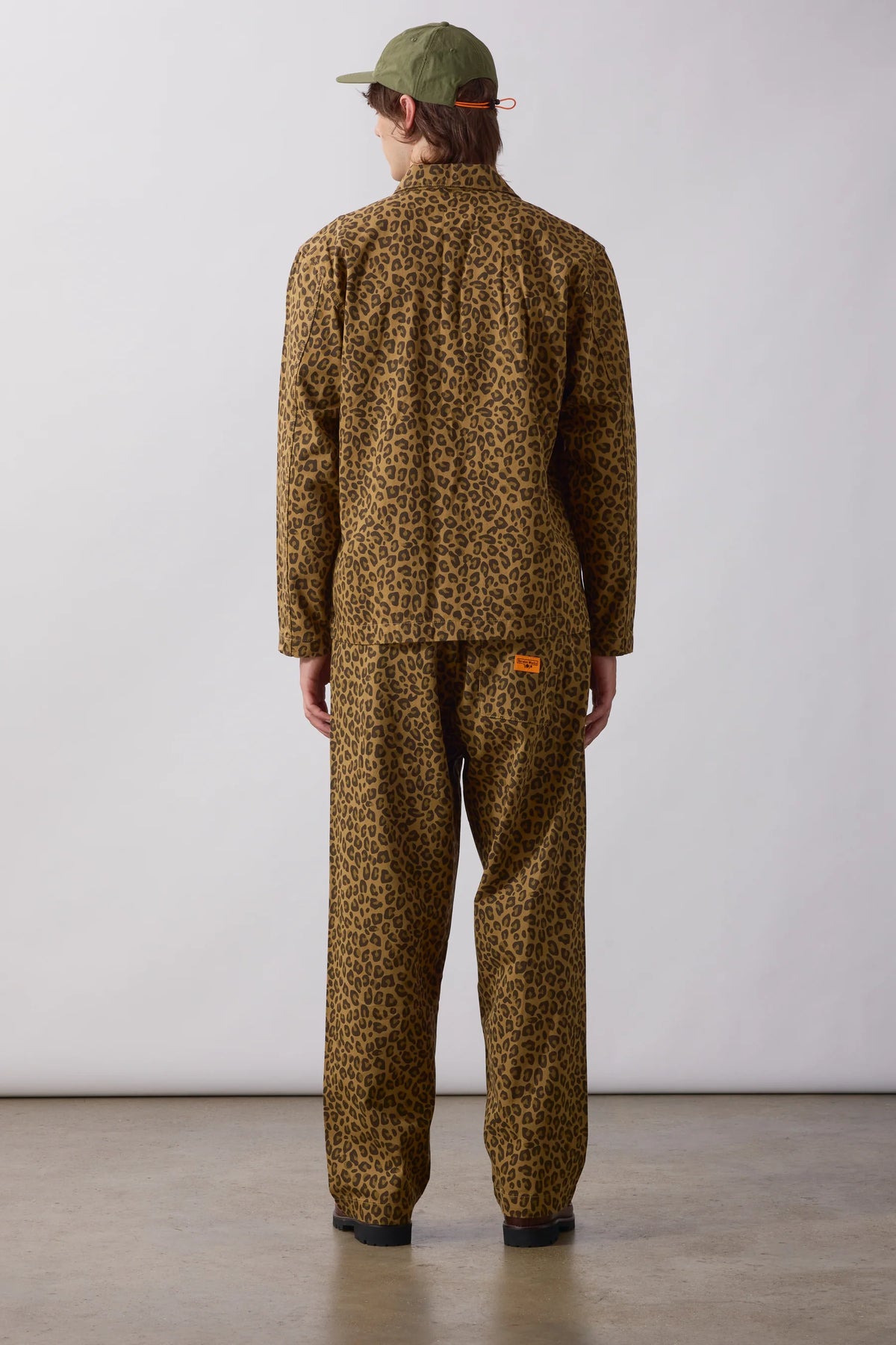 Service Works Patterned Easy Chef Shirt Brown Leopard