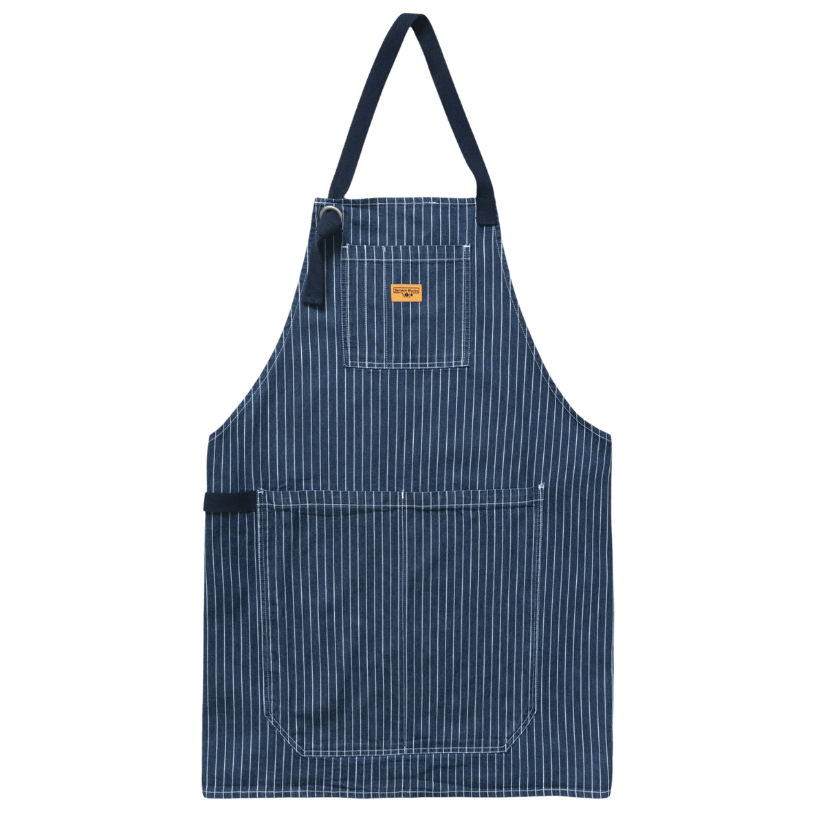 Service Works Pinstripe Denim Apron Indigo