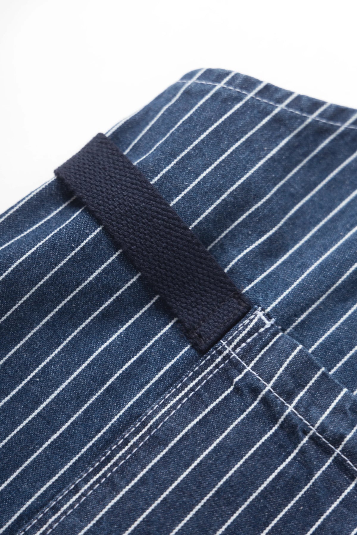 Service Works Pinstripe Denim Apron Indigo