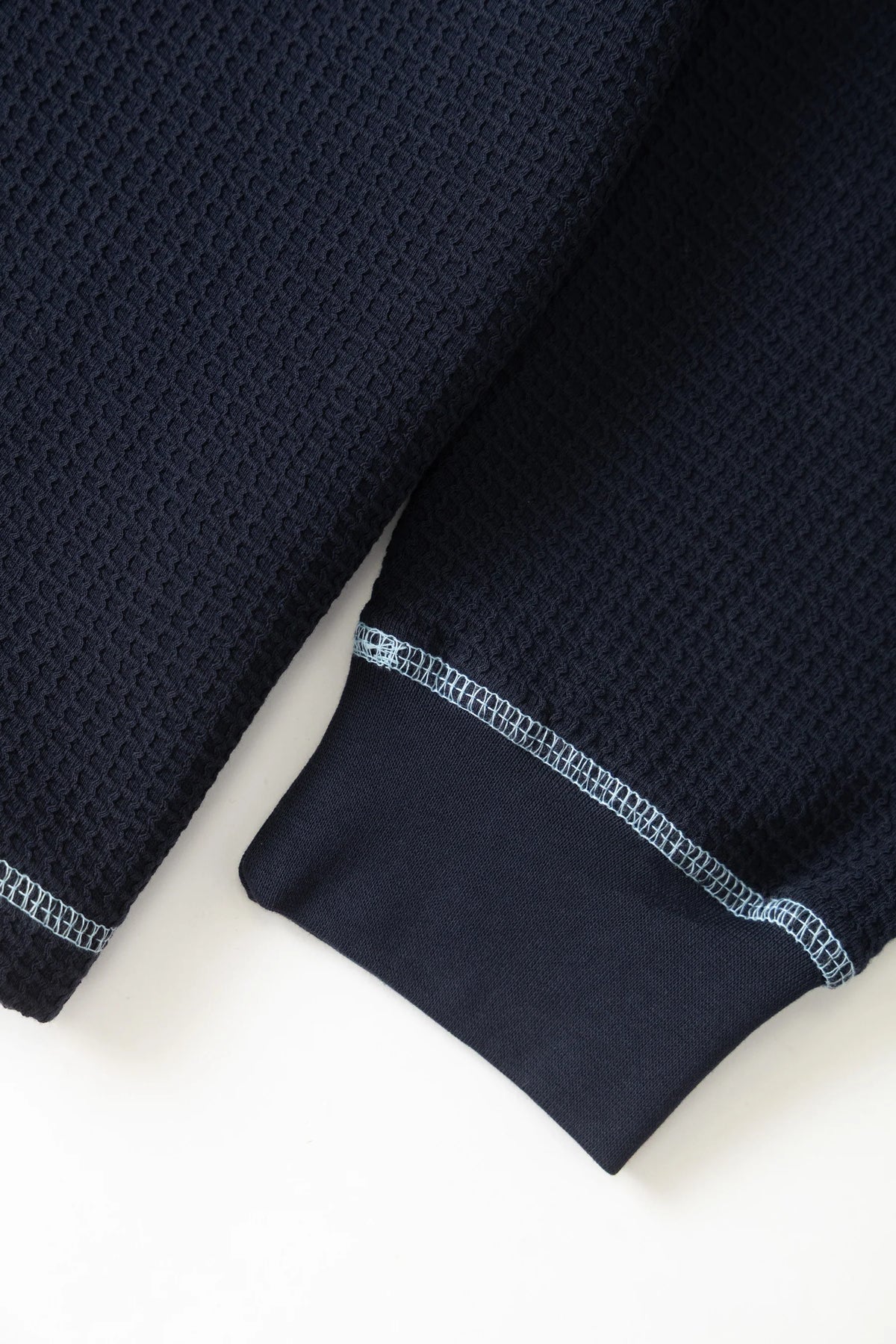 Service Works Waffle Contrast Thermal LS Tee Navy/Blue