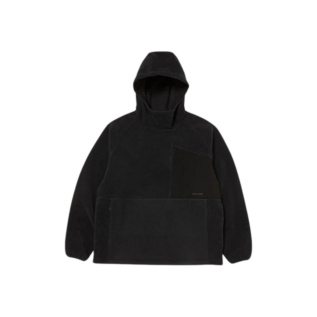 Snow Peak Double Face Fleece Hoodie Black