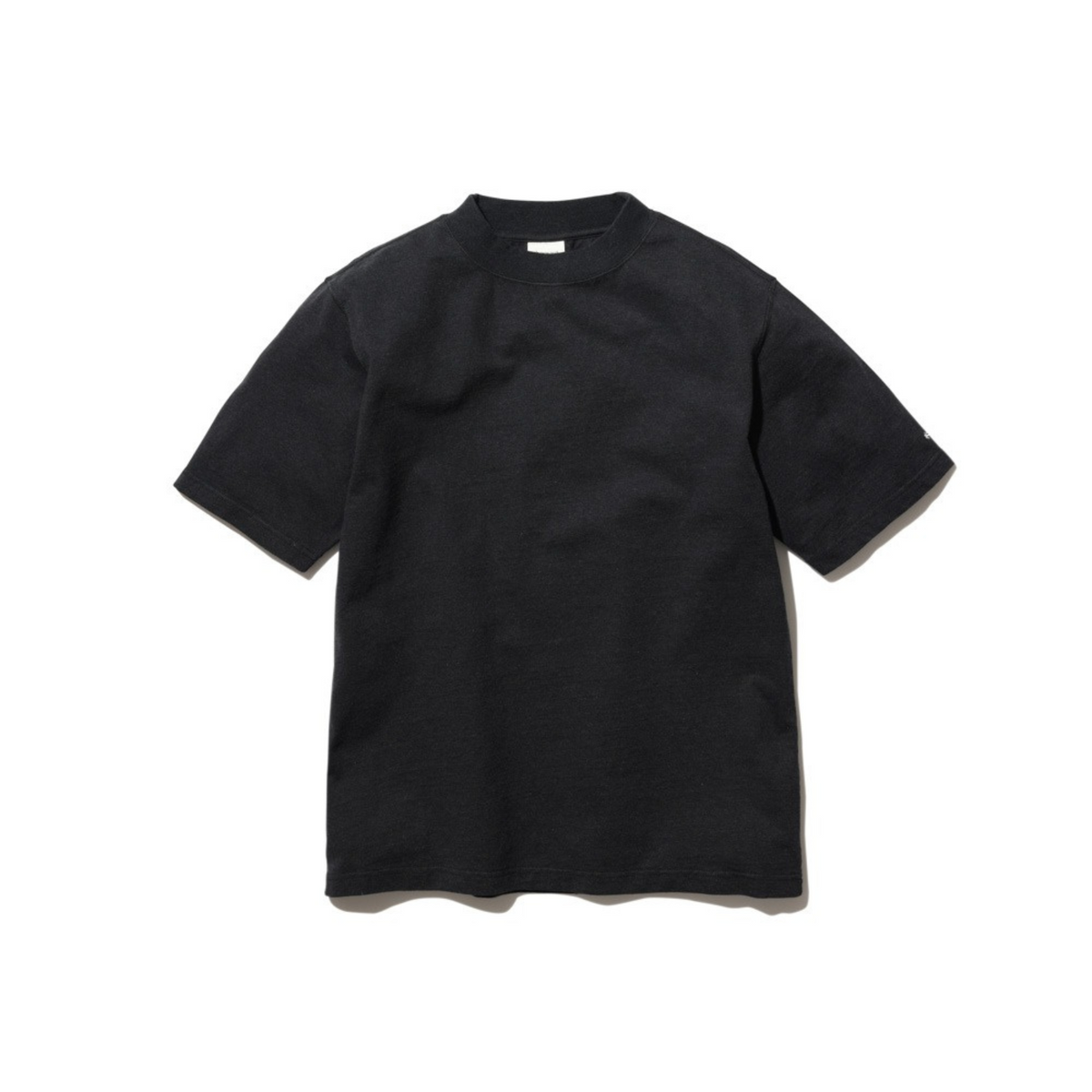 Snow Peak Recycled Cotton Mockneck T-Shirt Black