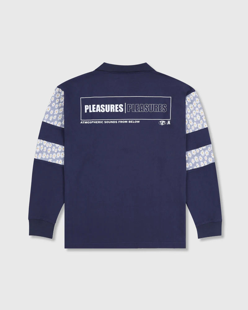 Pleasures Sounds Rugby Polo Navy