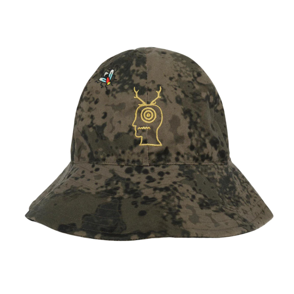 South2 West8 X Braindead Fishing Bucket Hat - Grey