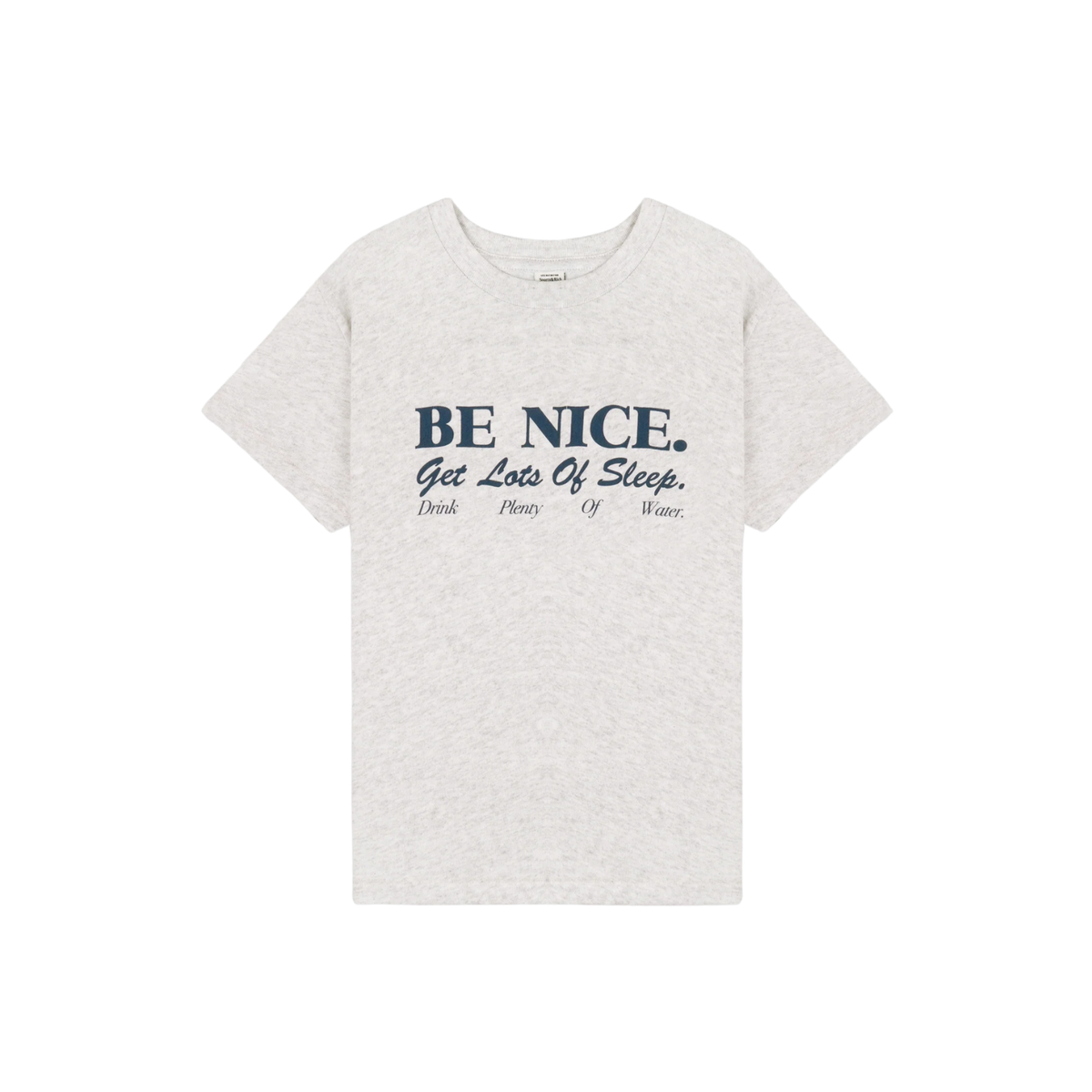 Sporty & Rich W Be Nice Essential Tee Heather Gray