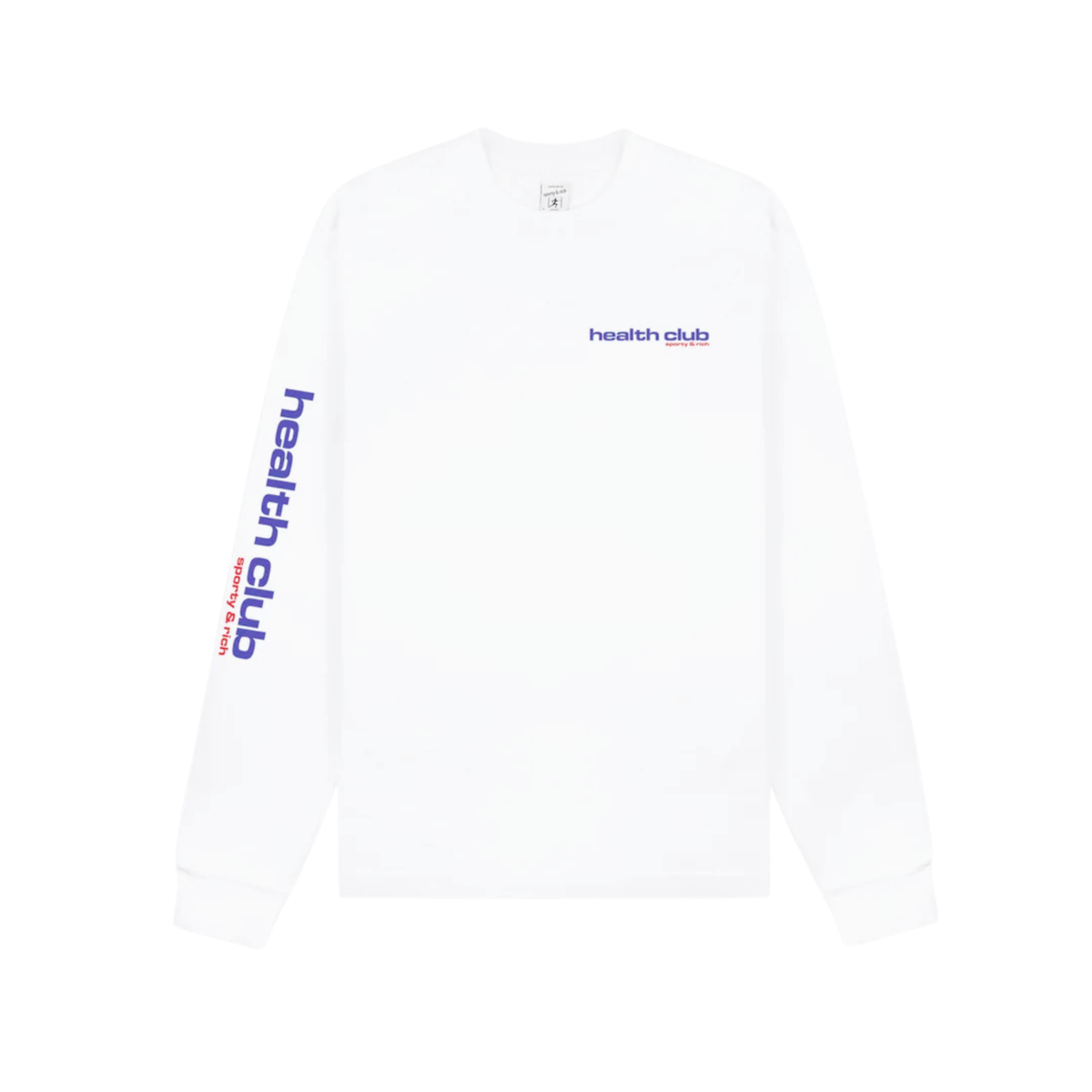 Sporty &amp; Rich W Bold Health Long Sleeve White