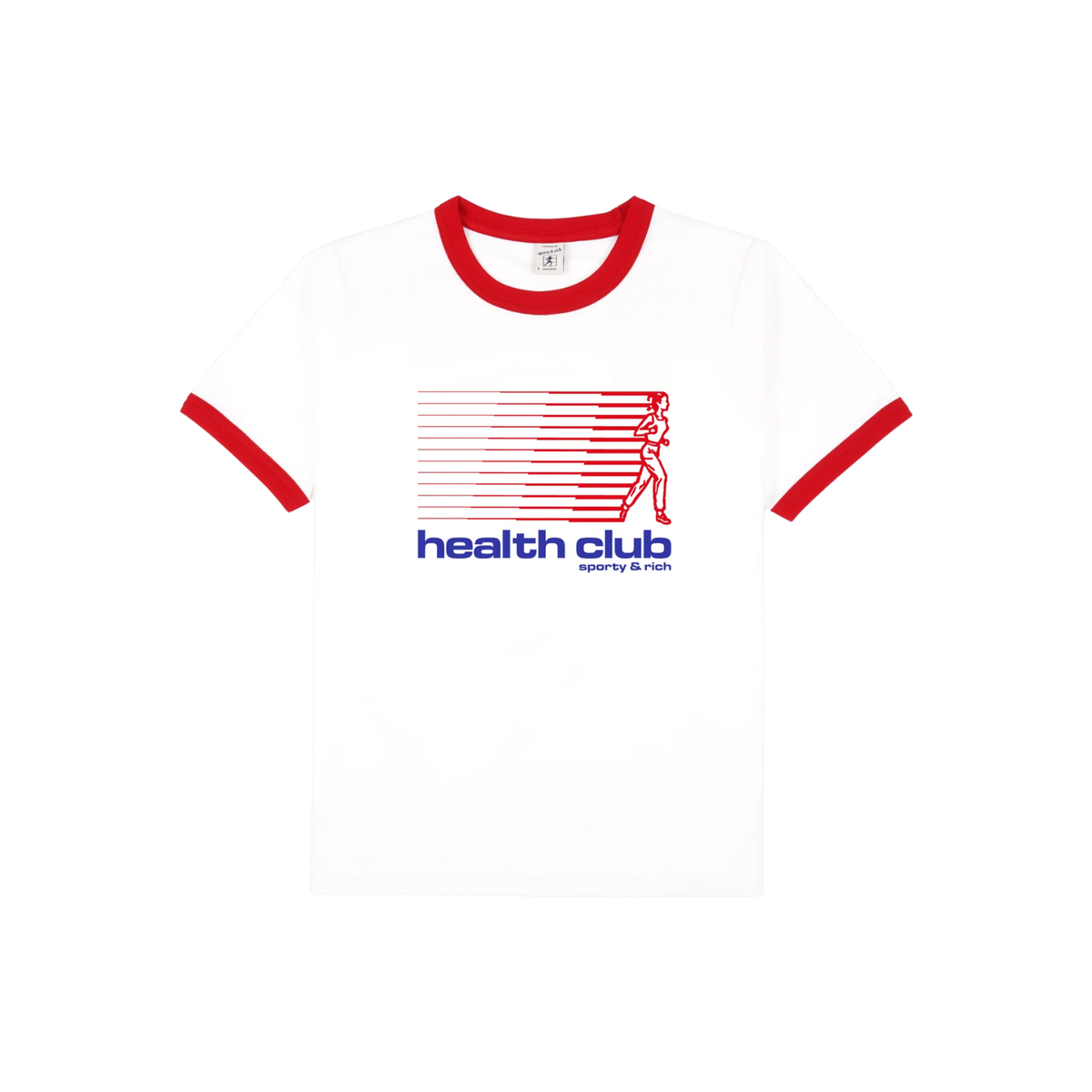 Sporty &amp; Rich W Bold Health Soft Ringer Tee White/Sports Red