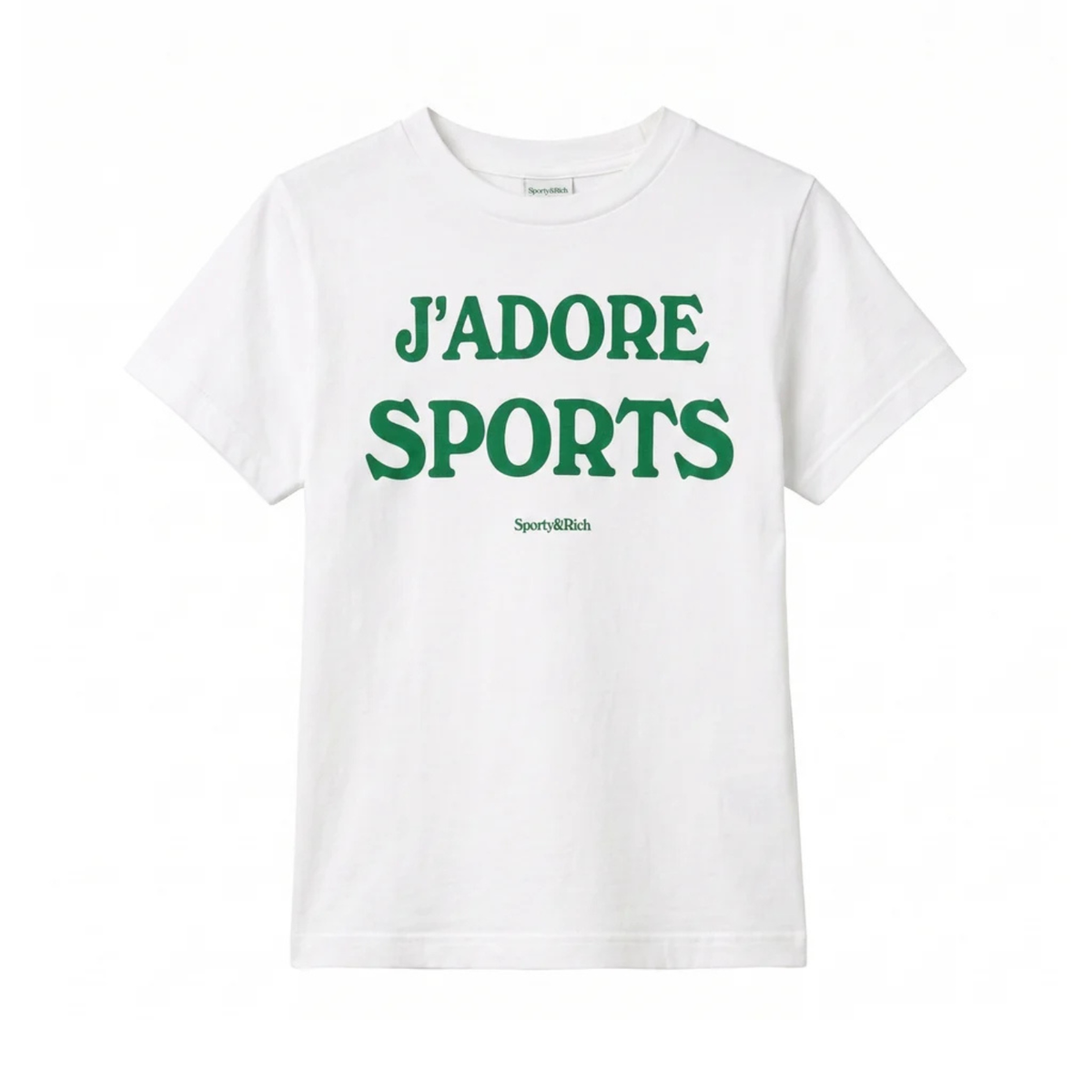 Sporty &amp; Rich W Jadore Baby Tee White/Kelly