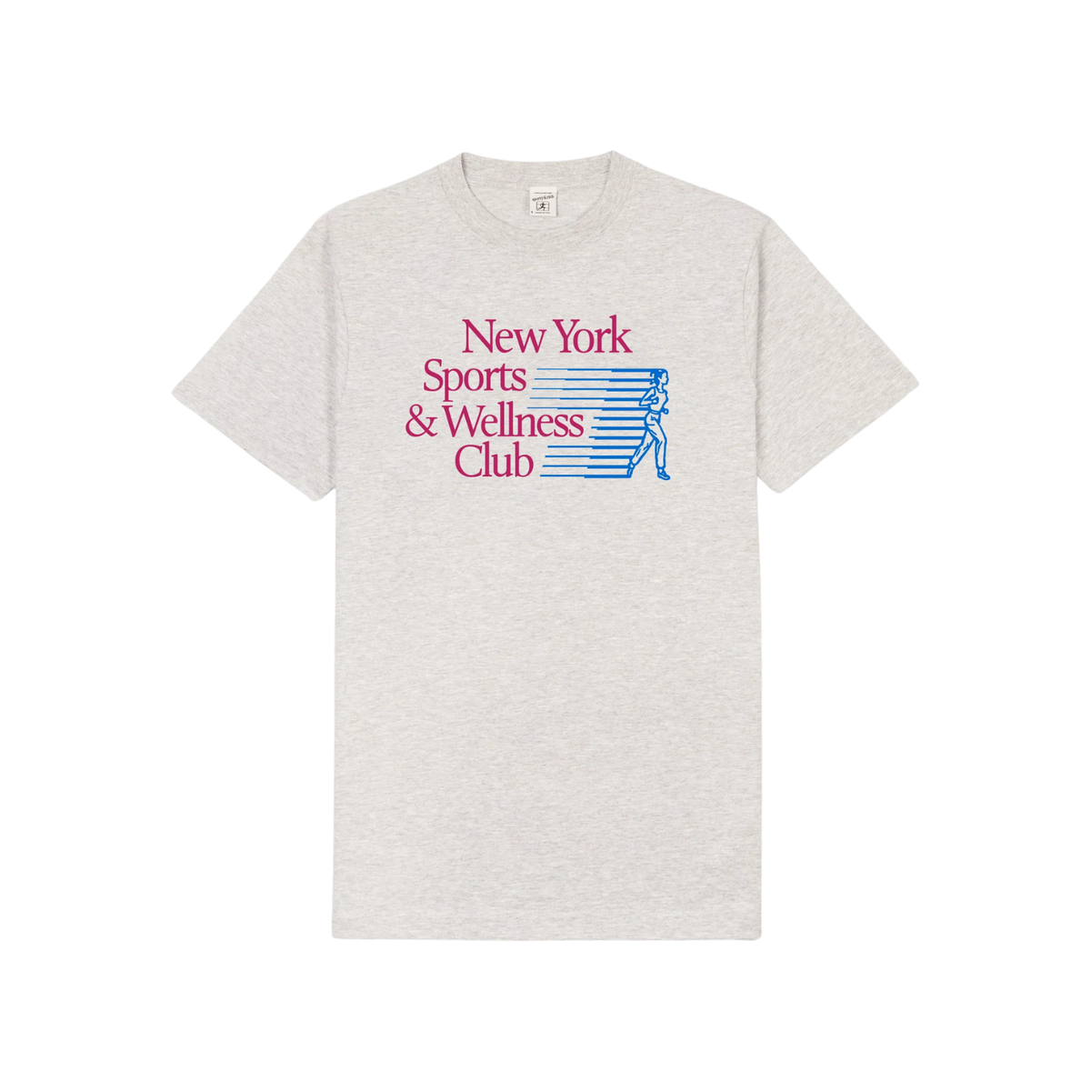 Sporty & Rich W NY Motion T-Shirt Heather Gray