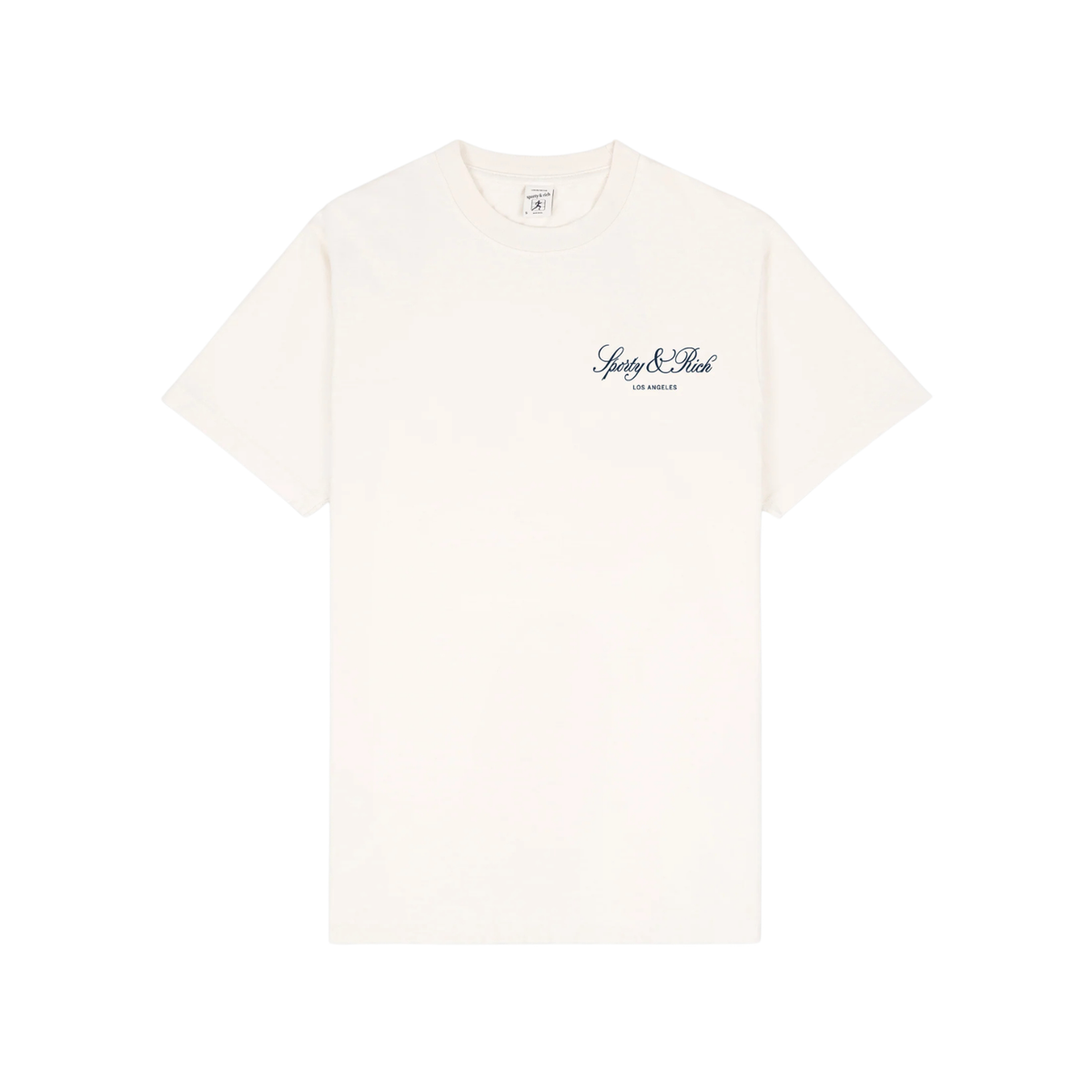 Sporty &amp; Rich W Vendome LA T-Shirt Ecru/Navy