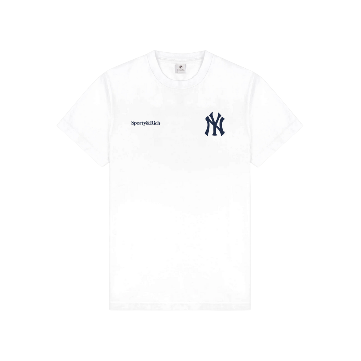 Sporty &amp; Rich Yankees Curve T-Shirt White