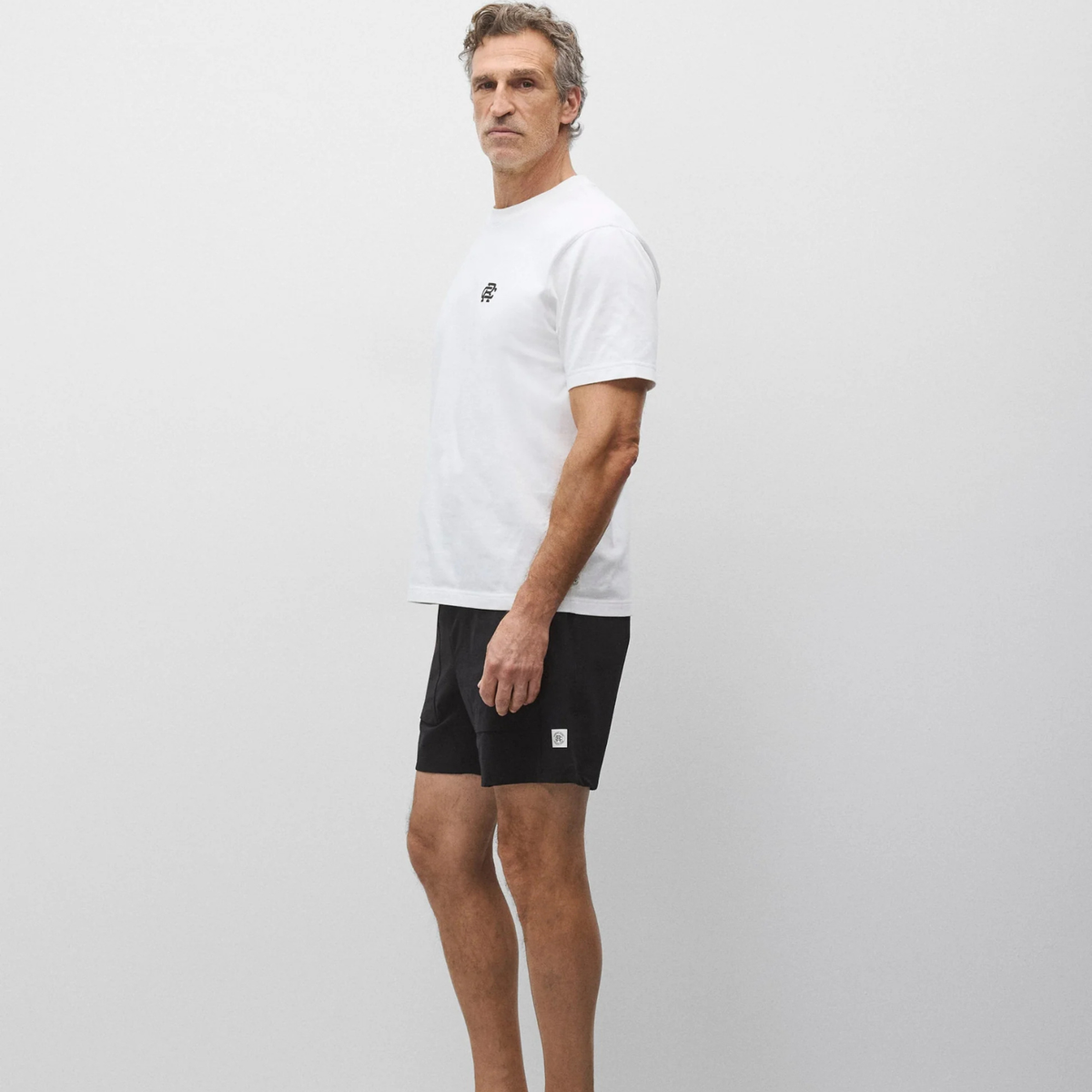 Stretch Nylon Utility Standard Swim Short Black