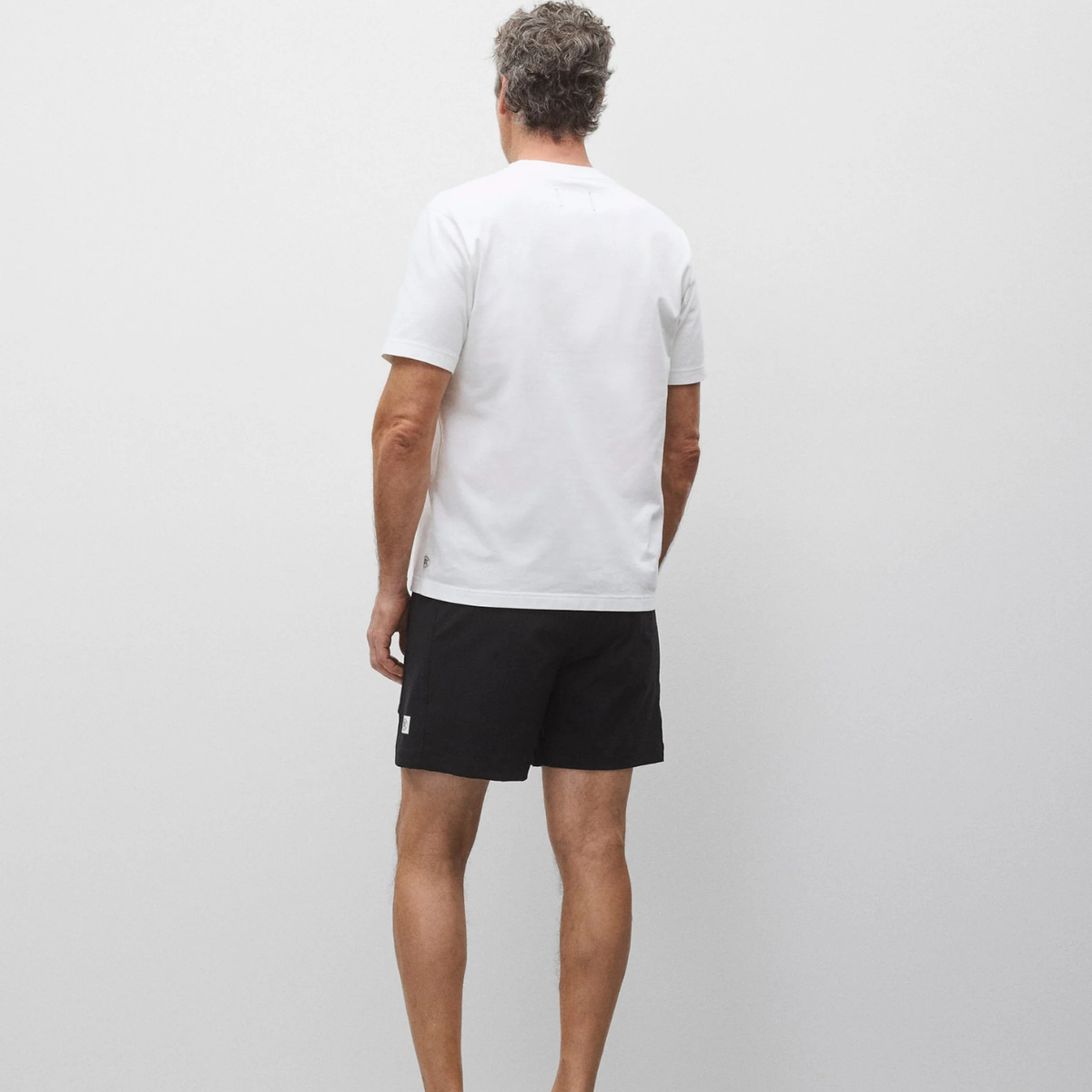Stretch Nylon Utility Standard Swim Short Black