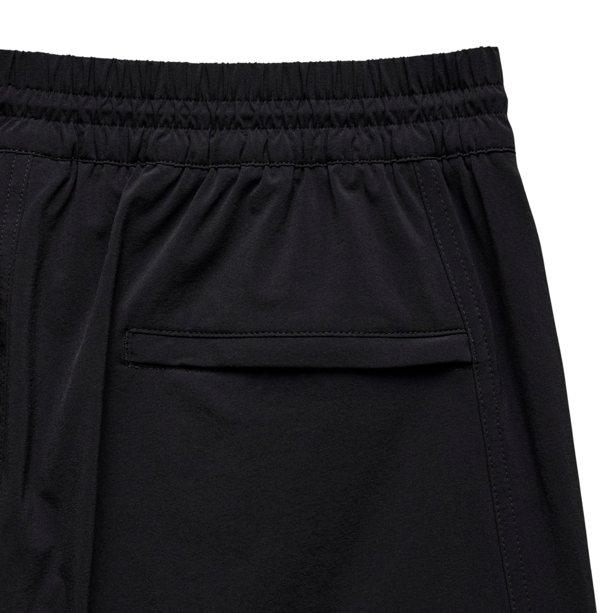 Stretch Nylon Utility Standard Swim Short Black