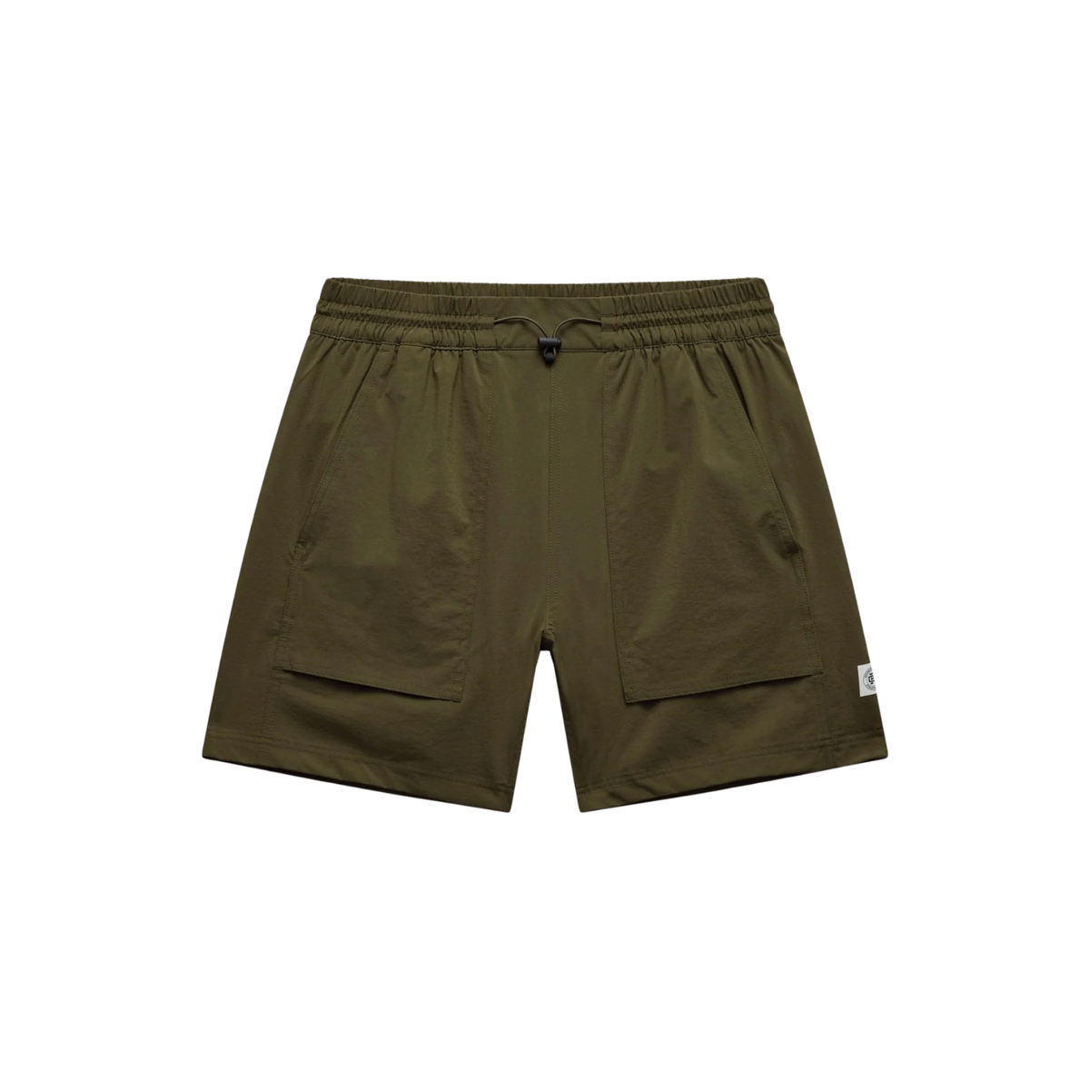 Stretch Nylon Utility Standard Swim Short Olive