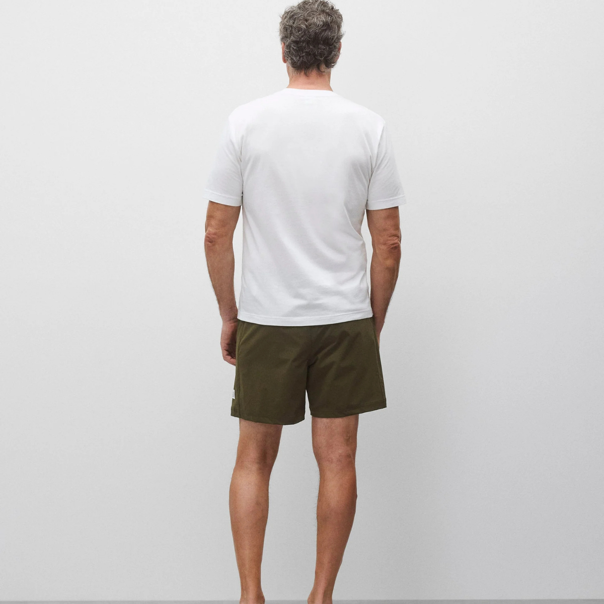 Stretch Nylon Utility Standard Swim Short Olive