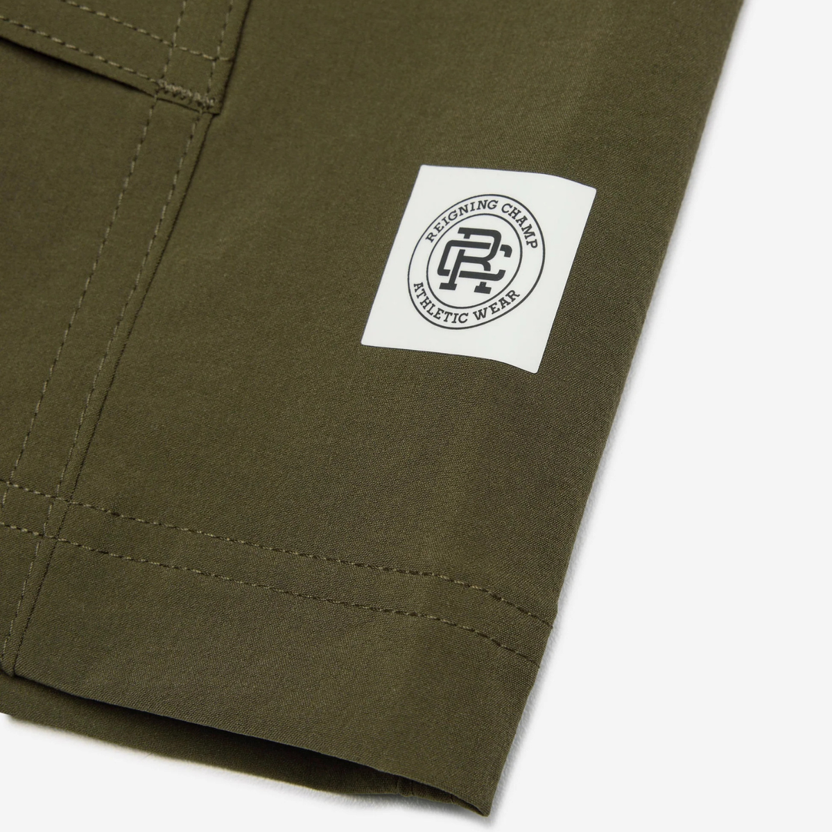 Stretch Nylon Utility Standard Swim Short Olive