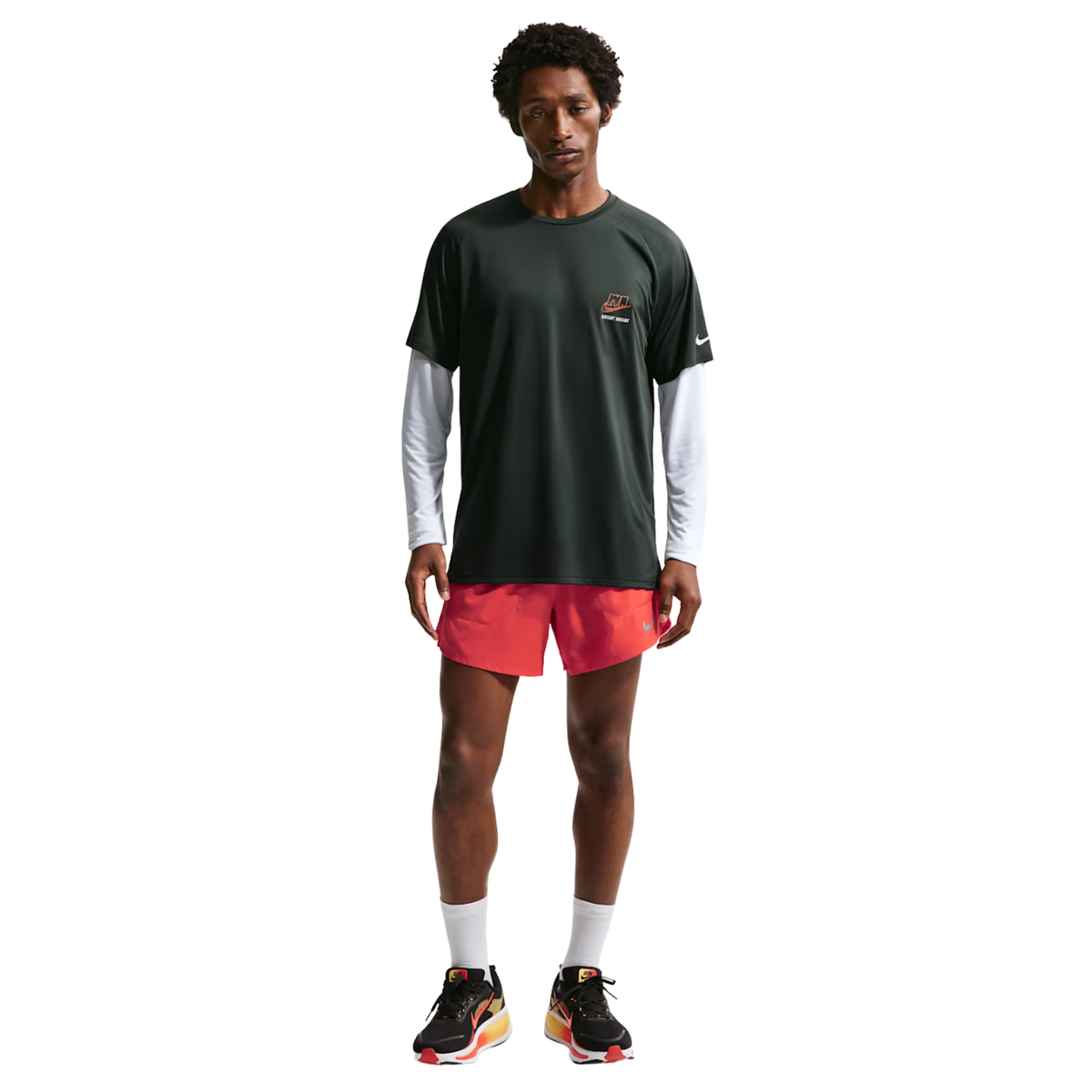 Stride Dri-Fit ADV Short-Sleeve Running Top Black Spruce IO0543-317