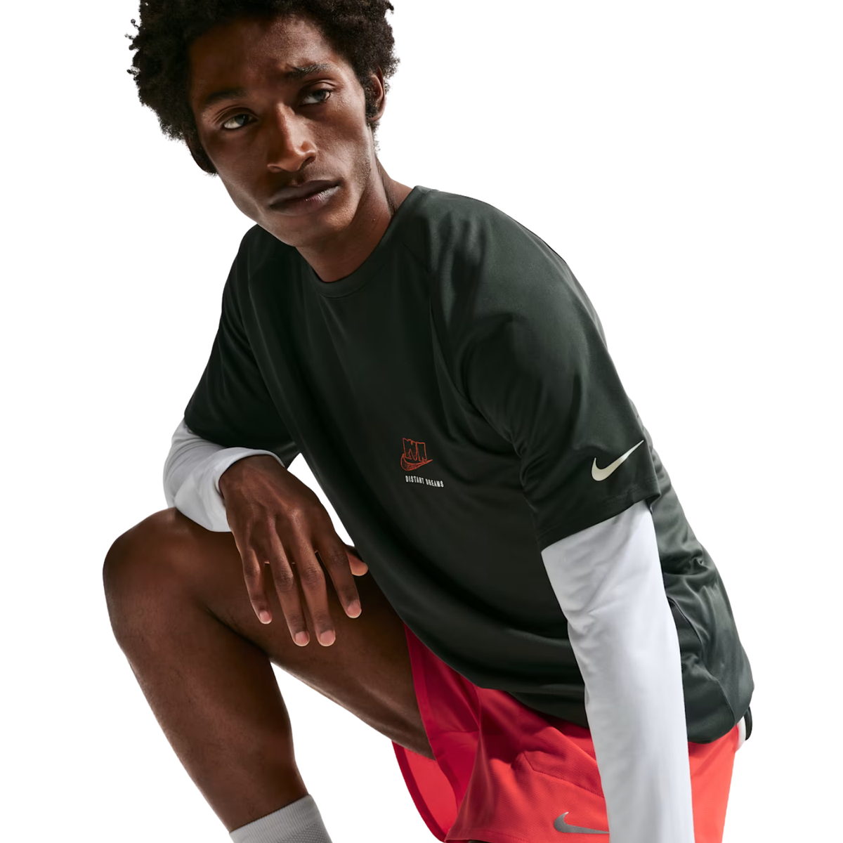 Stride Dri-Fit ADV Short-Sleeve Running Top Black Spruce IO0543-317