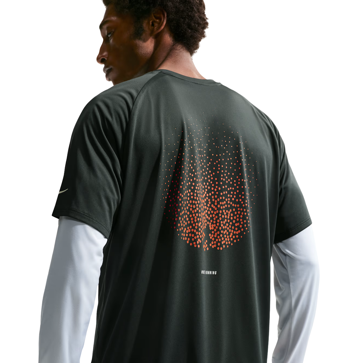 Stride Dri-Fit ADV Short-Sleeve Running Top Black Spruce IO0543-317