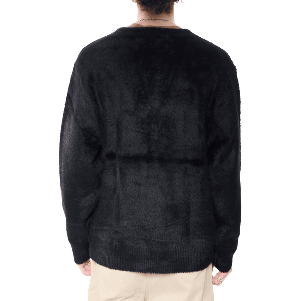SHAGGY CARDIGAN - BLACK I STUSSY - Momentum Clothing