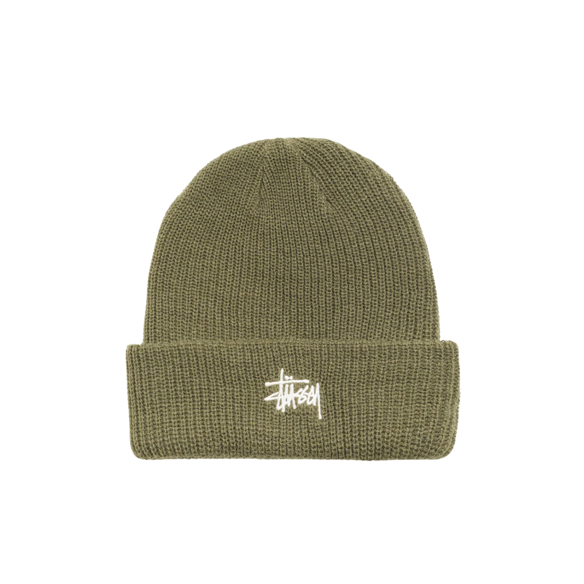 Stussy Basic Cuff Beanie Dark Olive
