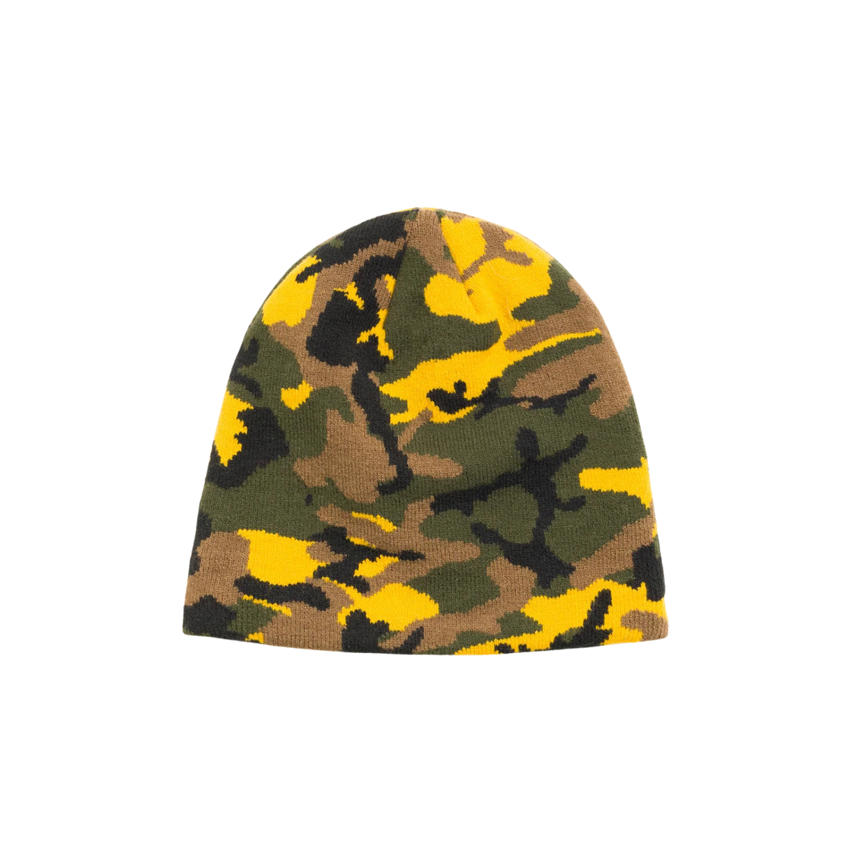 Stussy Basic Jacquard Skullcap Yellow Camo