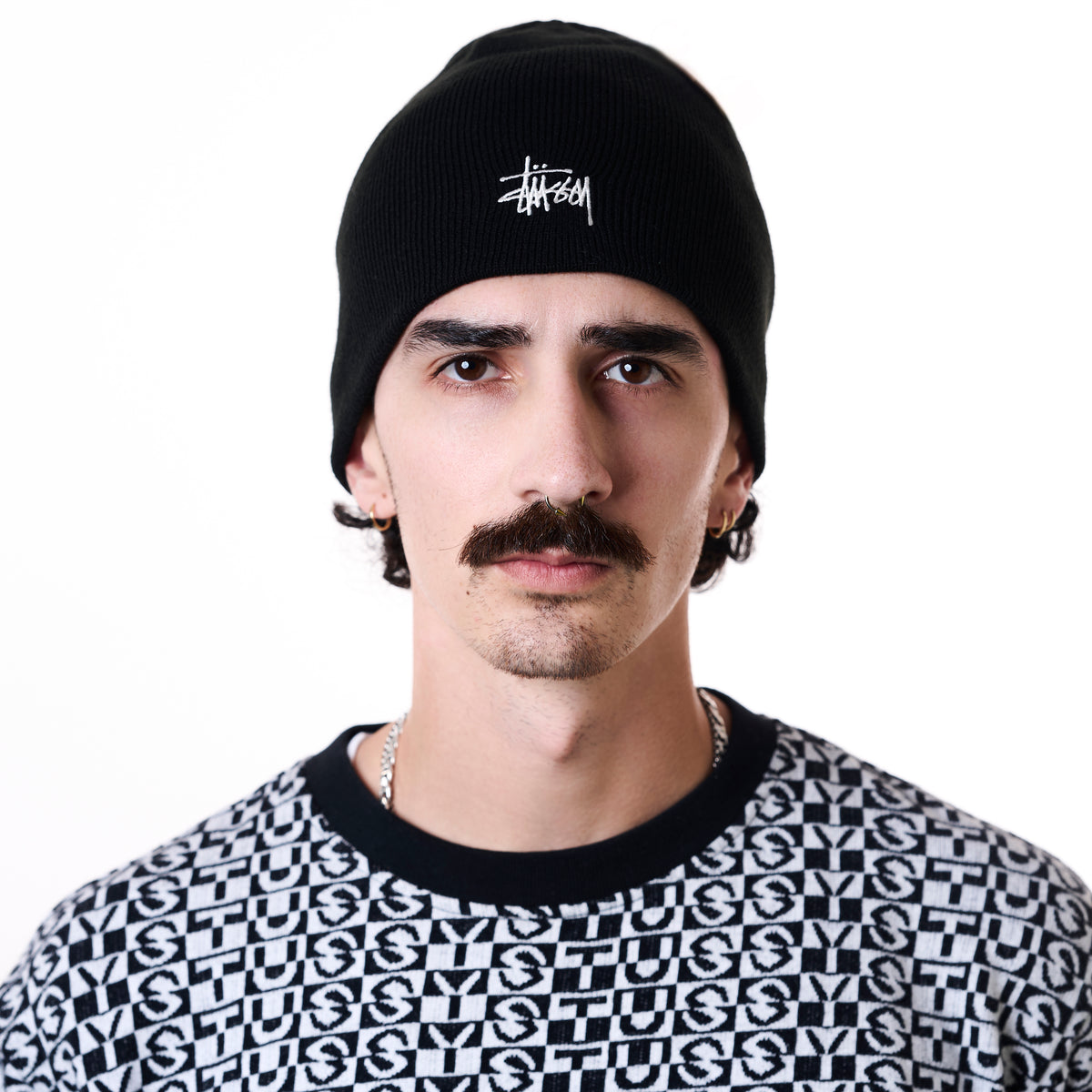 Stussy Basic Skullcap Beanie - Black
