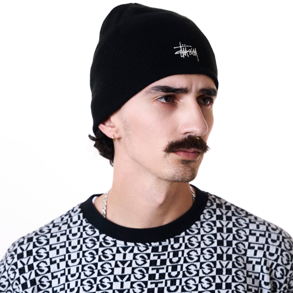 Stussy Basic Skullcap Beanie - Black