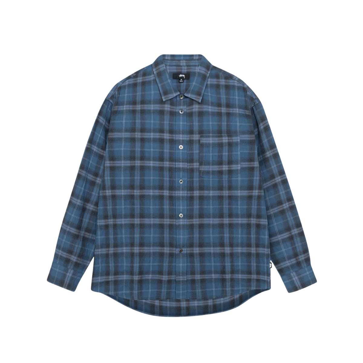 Stussy Beach Plaid Shirt Blue