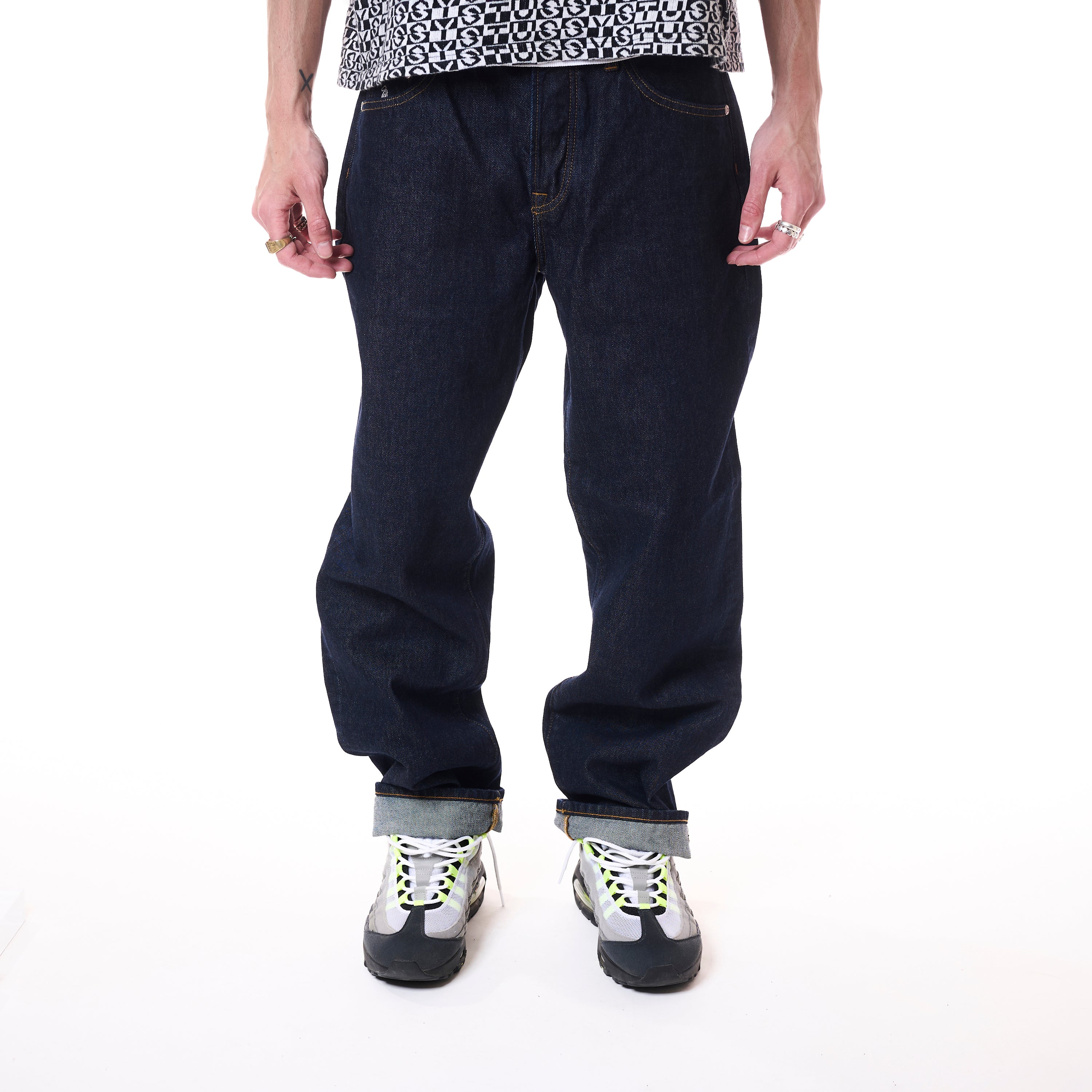 パンツ STUSSY BIG OL JEAN DENIM RINSED INDIGO 早い者勝ち☆Stussy☆BIG OL' JEAN DENIM Rinsed Indigo(デニム