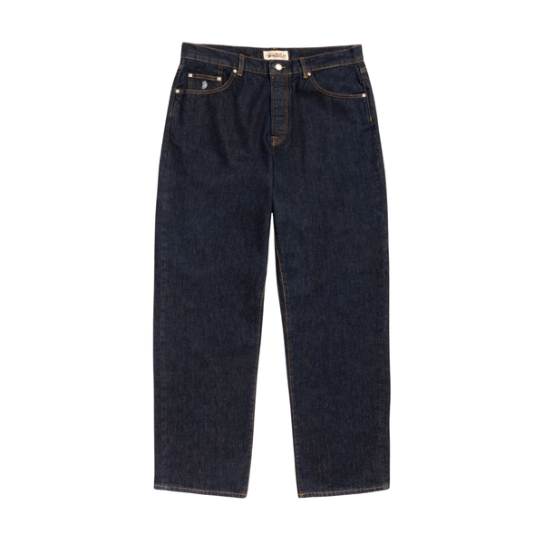 パンツ STUSSY BIG OL JEANS Rinsed Indigo Stussy Big OL Jean Denim Rinsed Indigo I Momentum - Momentum Clothing