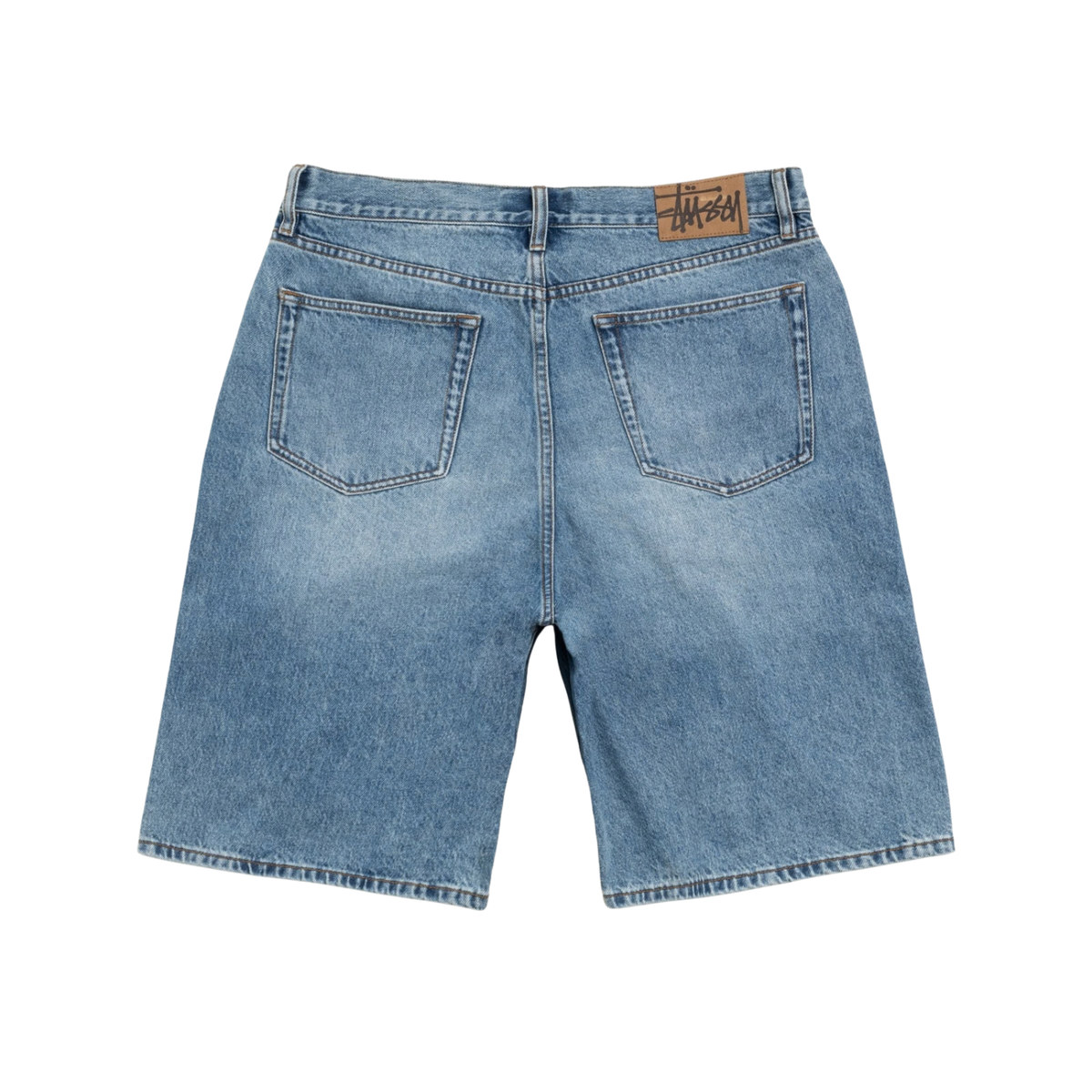 Stussy Big Ol Shorts Denim Indigo Stone Wash