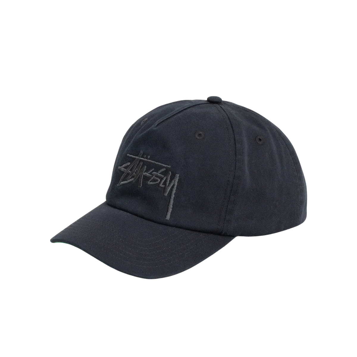 Stussy Big Stock Mid Depth Cap Navy Eclipse