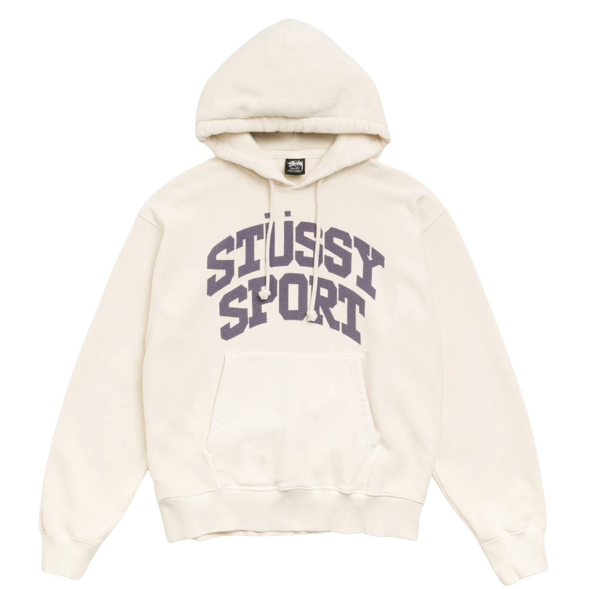 Stussy Block Sport Garment Dyed Hood Bone