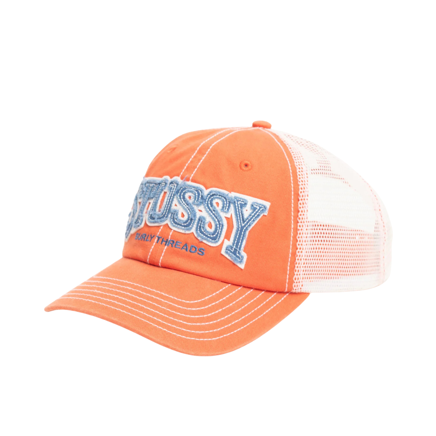 Stussy MD Burly Threads Trucker Orange | Momentum - Momentum Clothing