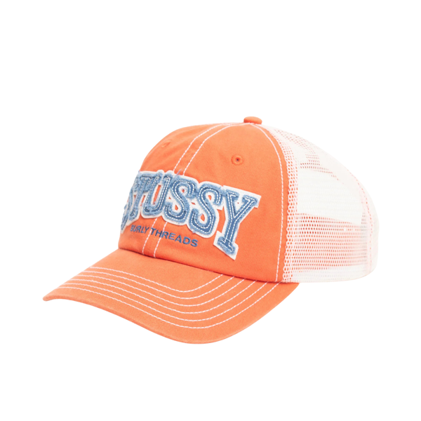 Stussy MD Burly Threads Trucker Orange | Momentum - Momentum Clothing