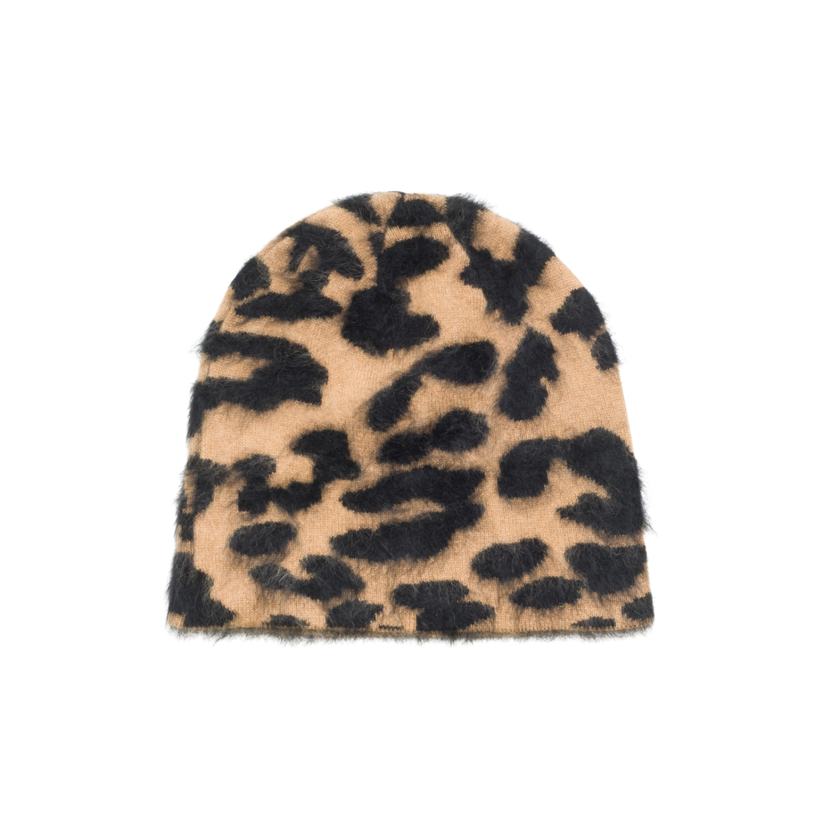 Stussy Cashmere Leopard Skullcap - Caramel 